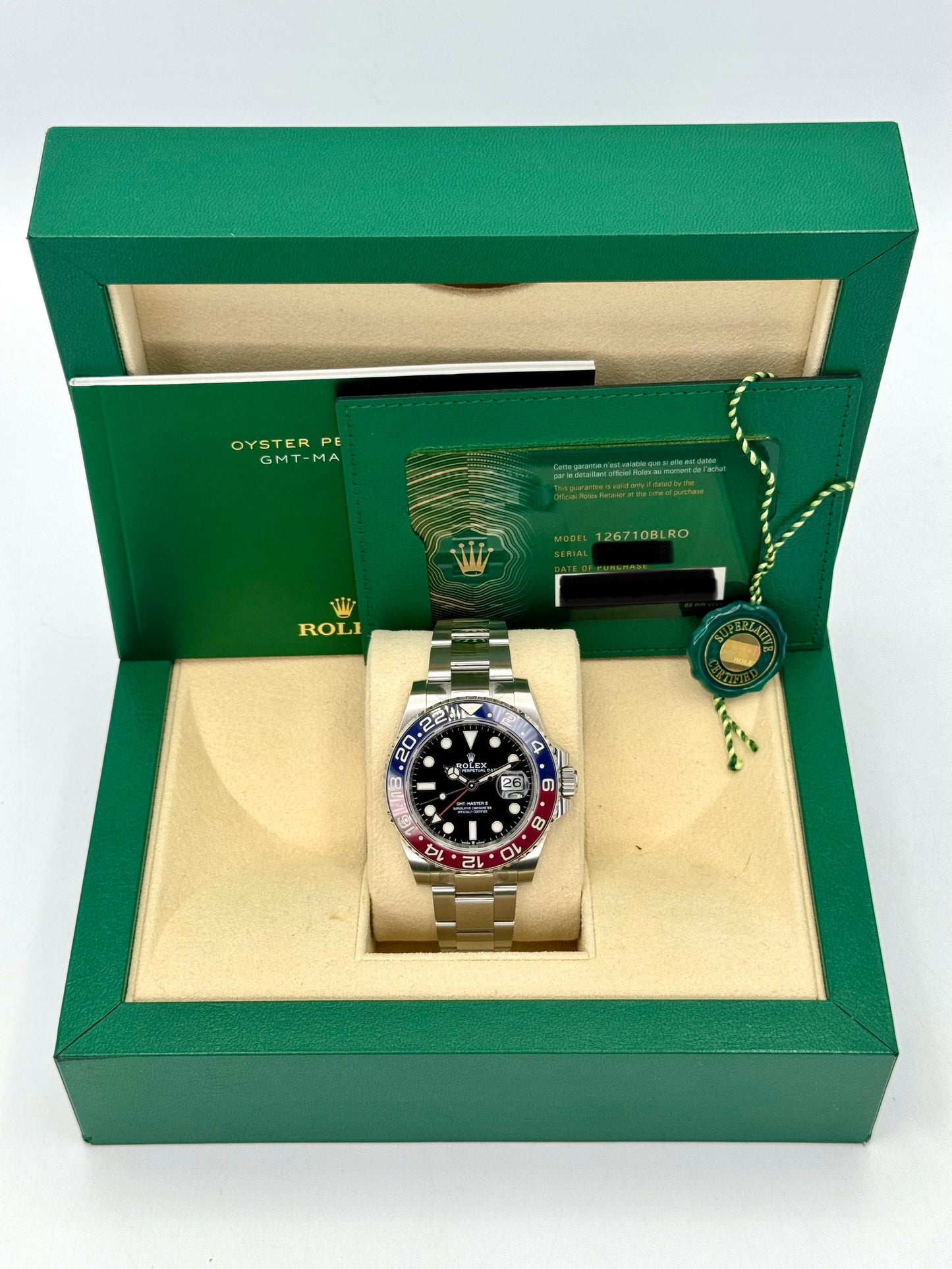 2022 Rolex GMT-Master II "Pepsi" 40mm 126710BLRO Oyster - MyWatchLLC