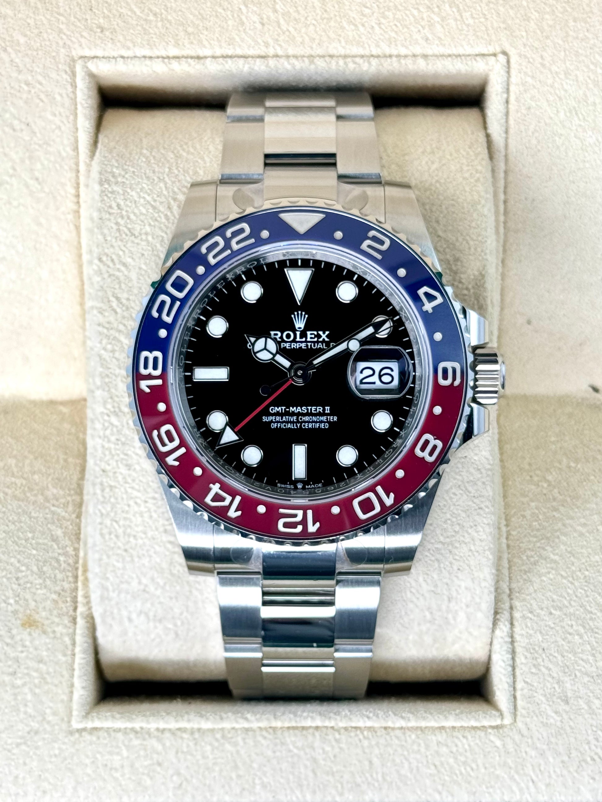 2022 Rolex GMT-Master II "Pepsi" 40mm 126710BLRO Oyster - MyWatchLLC