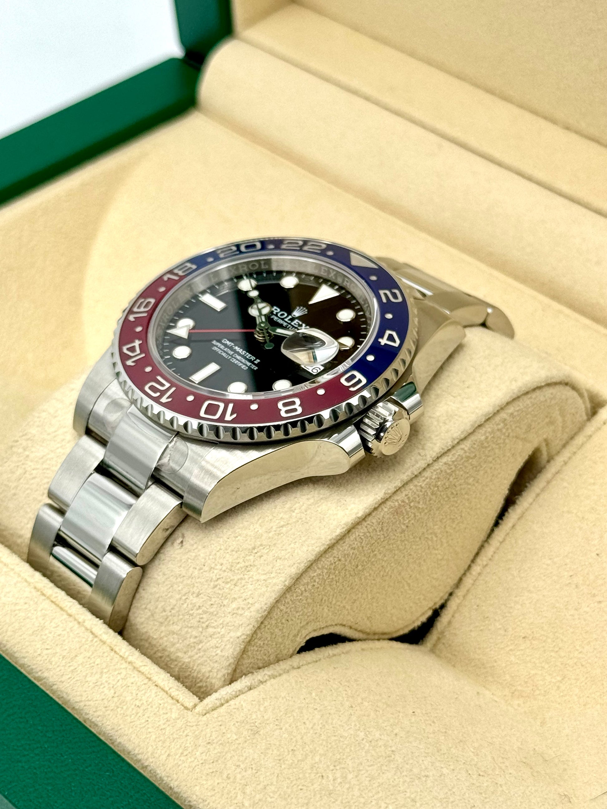 2022 Rolex GMT-Master II "Pepsi" 40mm 126710BLRO Oyster - MyWatchLLC