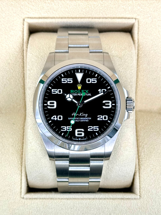 2023 Rolex Air-King 40mm 126900 Stainless Steel Black Dial - MyWatchLLC
