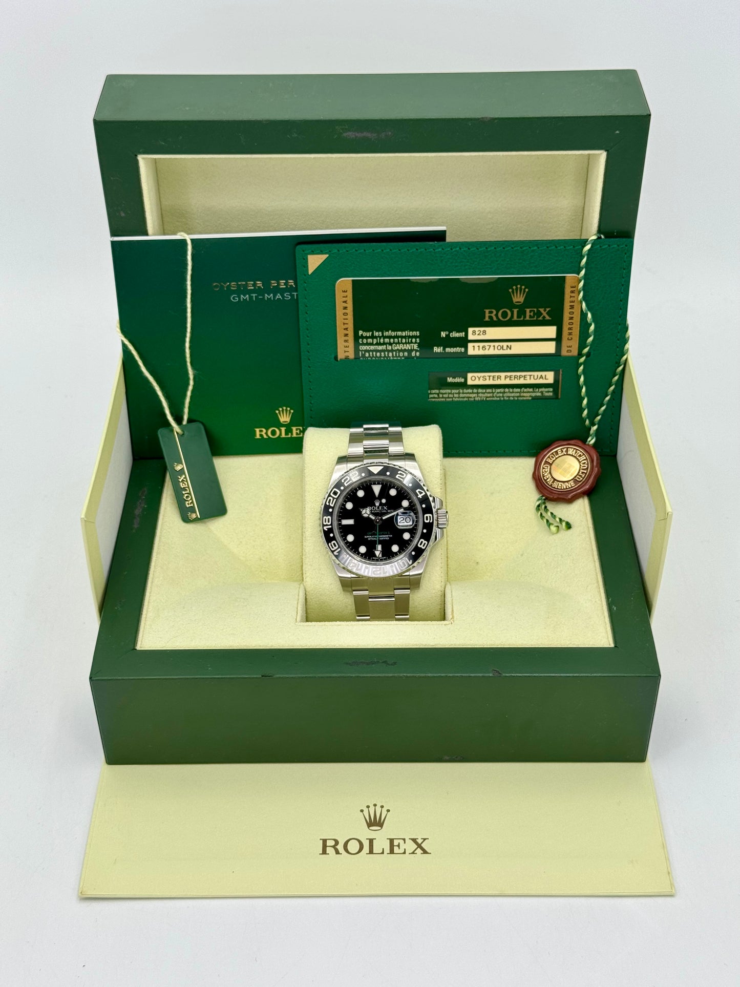 2012 Rolex GMT-Master II 40mm 116710LN Stainless Steel Black Dial - MyWatchLLC