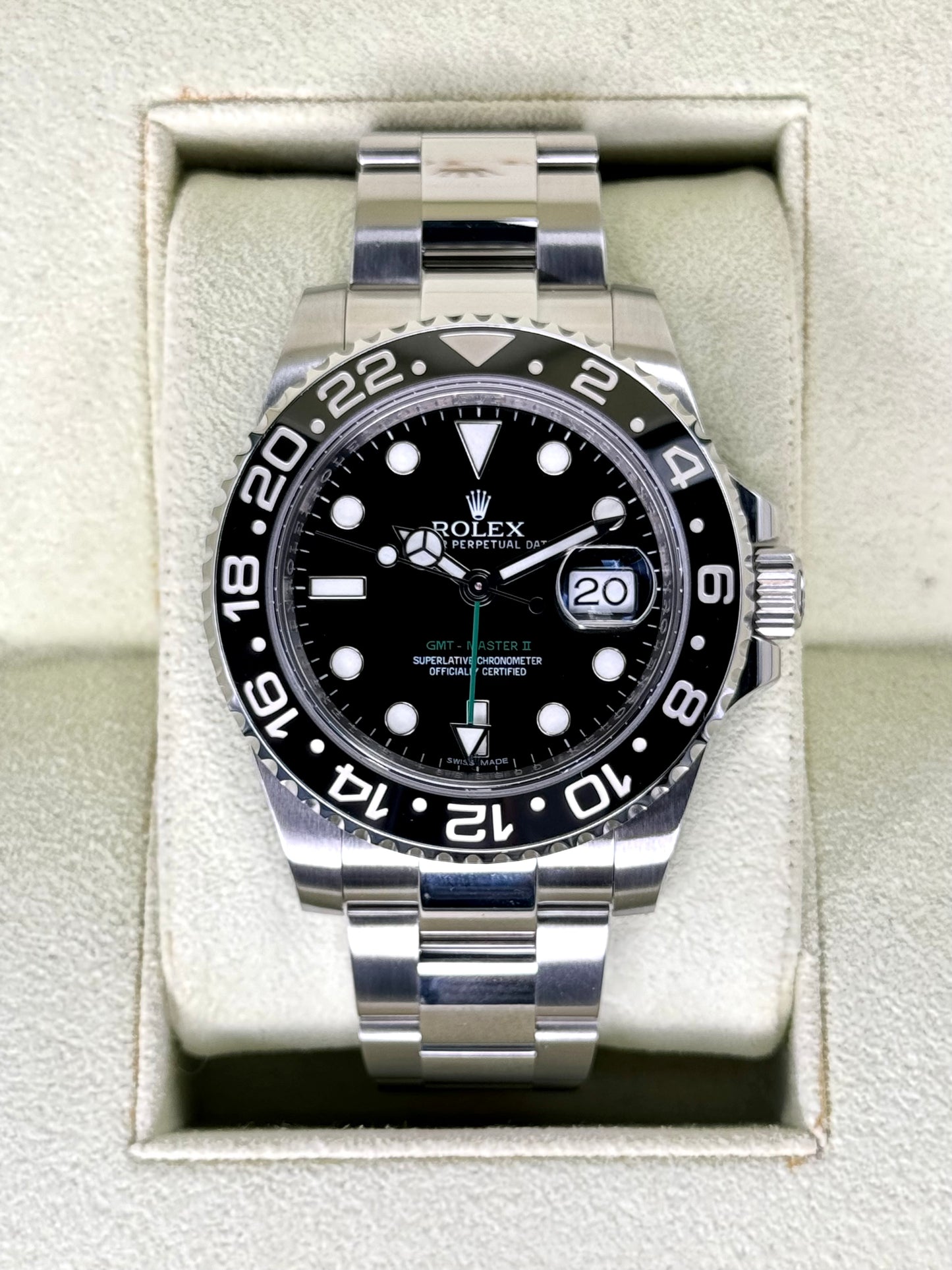 2012 Rolex GMT-Master II 40mm 116710LN Stainless Steel Black Dial - MyWatchLLC