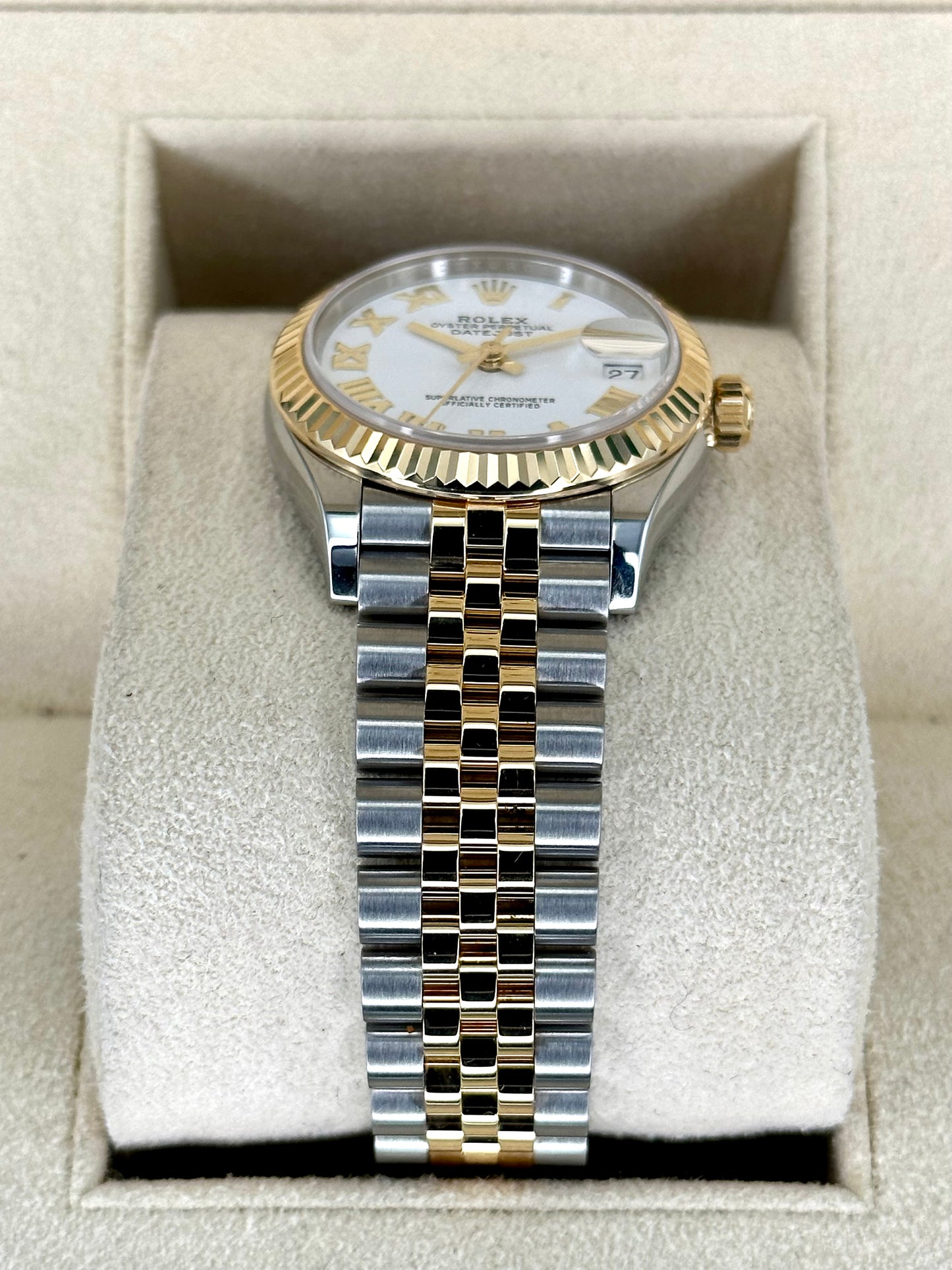 2022 Rolex Lady Datejust 31mm 278273 Jubilee White Roman Numeral Dial - MyWatchLLC