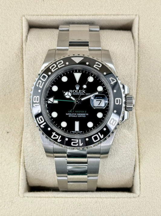 2012 Rolex GMT-Master II 40mm 116710LN Stainless Steel Black Dial - MyWatchLLC
