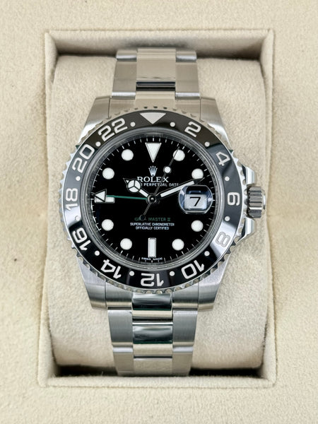 2012 Rolex GMT-Master II 40mm 116710LN Stainless Steel Black Dial