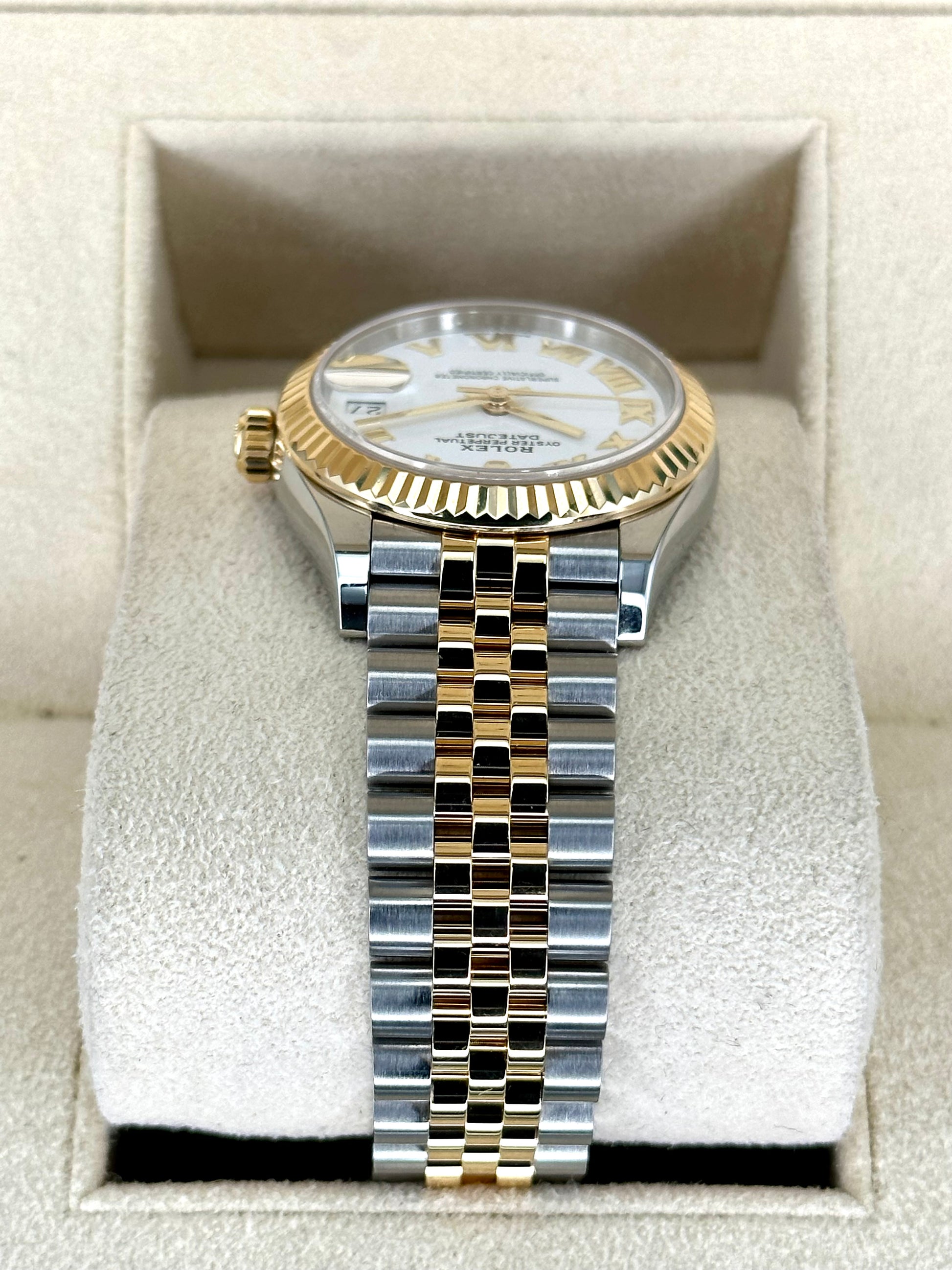 2022 Rolex Lady Datejust 31mm 278273 Jubilee White Roman Numeral Dial - MyWatchLLC