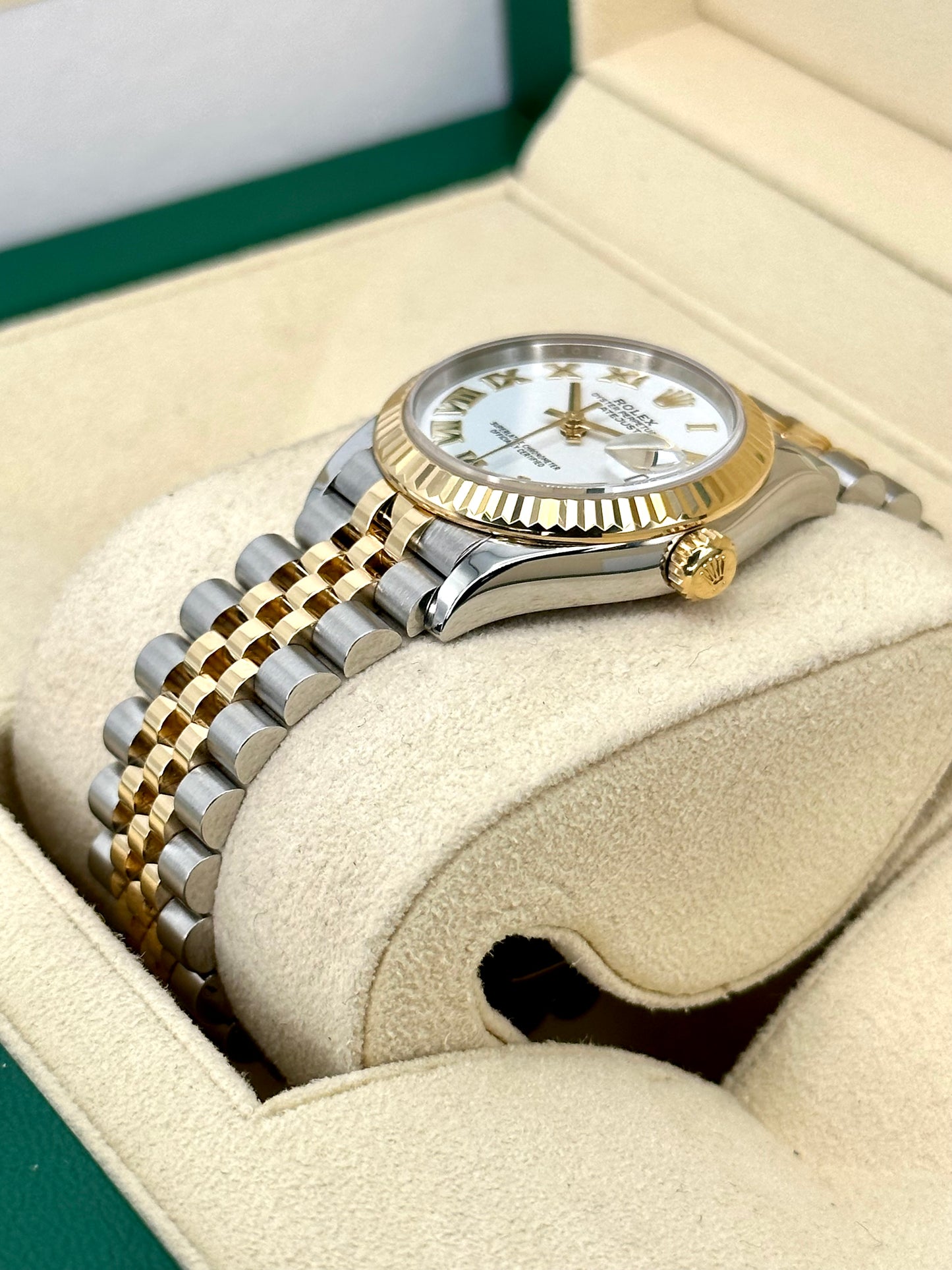 2022 Rolex Lady Datejust 31mm 278273 Jubilee White Roman Numeral Dial - MyWatchLLC