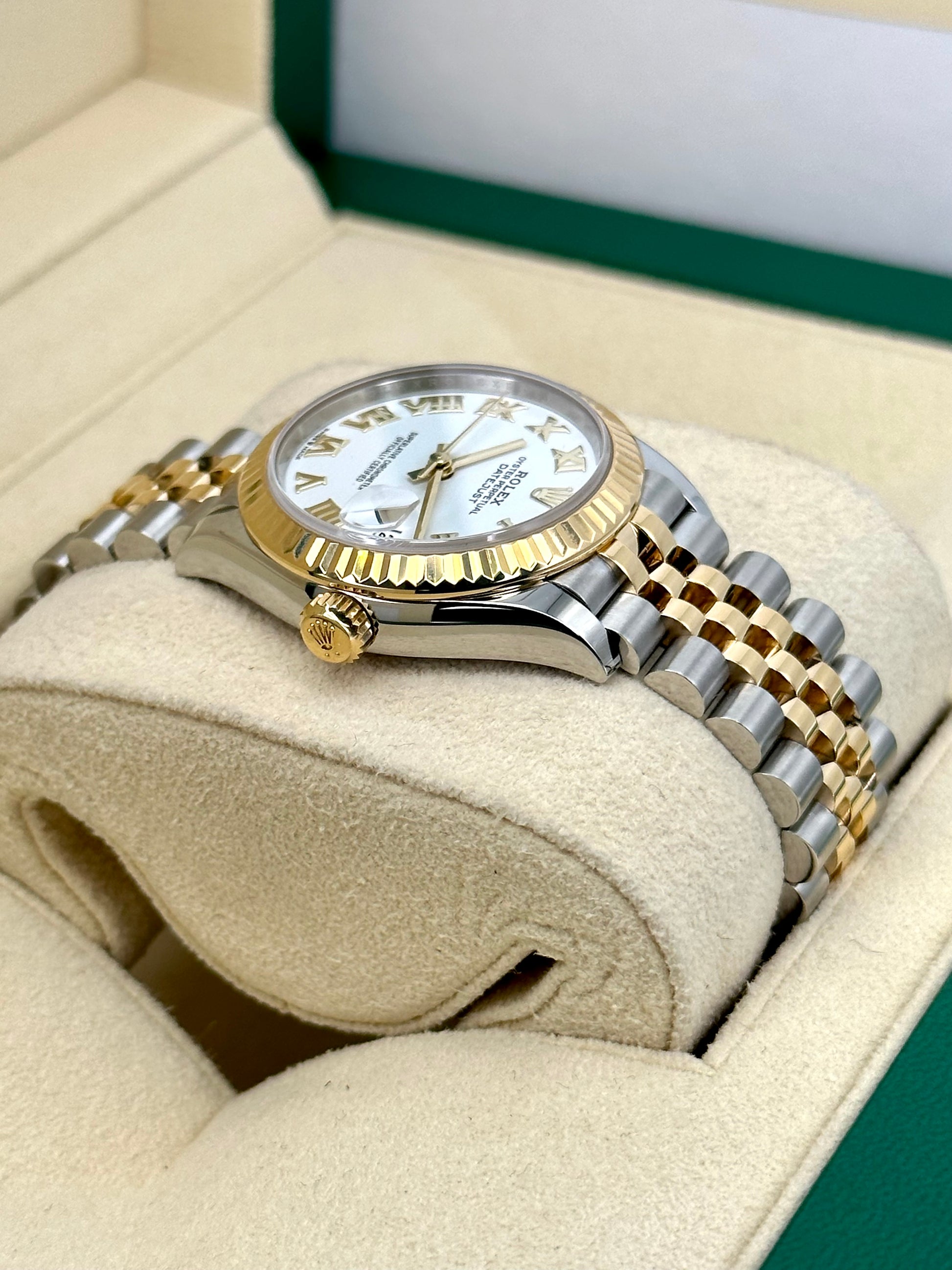 2022 Rolex Lady Datejust 31mm 278273 Jubilee White Roman Numeral Dial - MyWatchLLC