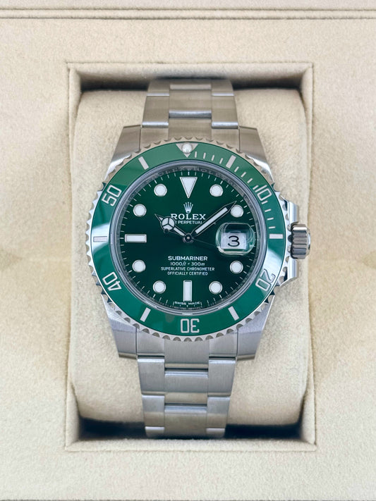 2019 Rolex Submariner "Hulk" 40mm 116610LV Green Dial