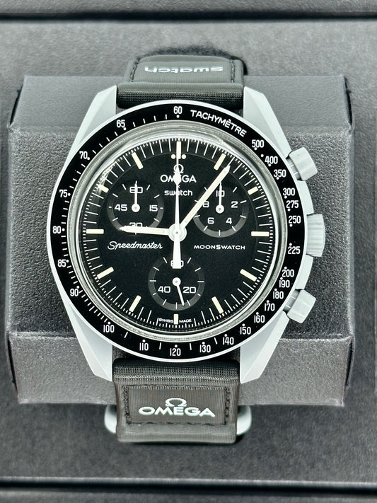 NEW Omega S033M100 Bioceramic Moon Swatch  - Mission to the Moon - MyWatchLLC