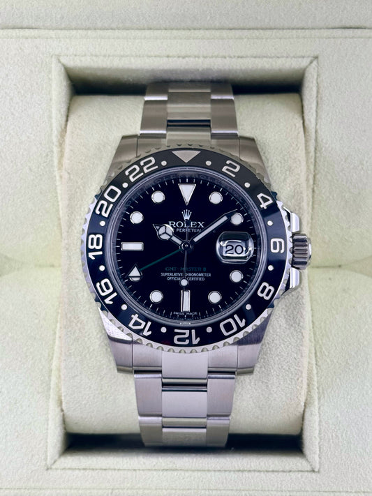 Rolex GMT-Master II 40mm 116710LN Stainless Steel Black Dial - MyWatchLLC