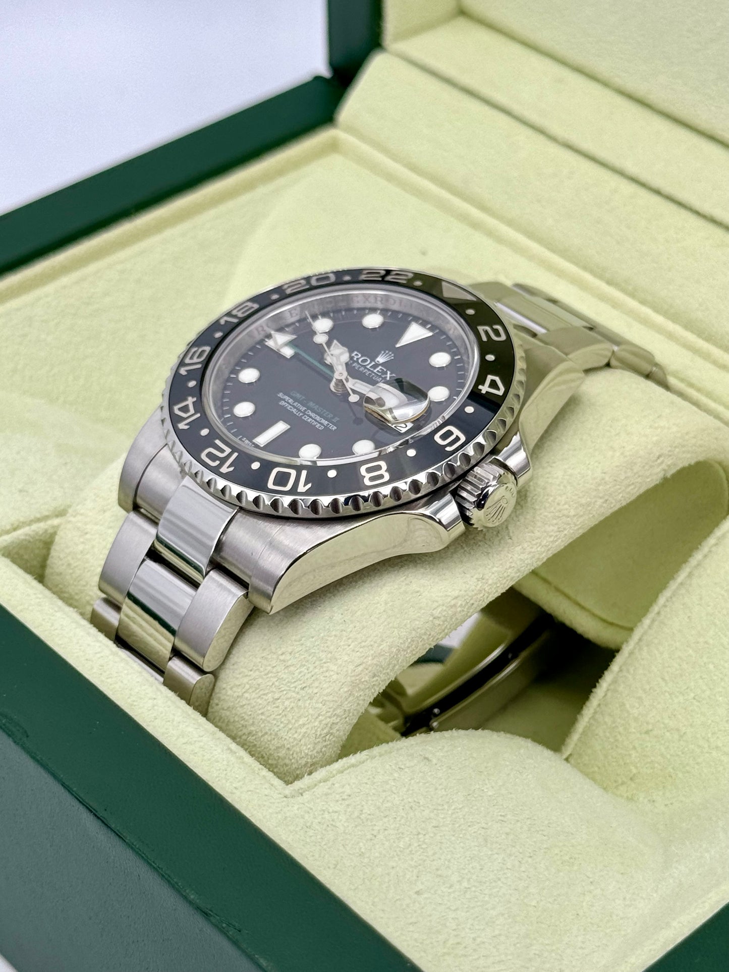 2012 Rolex GMT-Master II 40mm 116710LN Stainless Steel Black Dial - MyWatchLLC