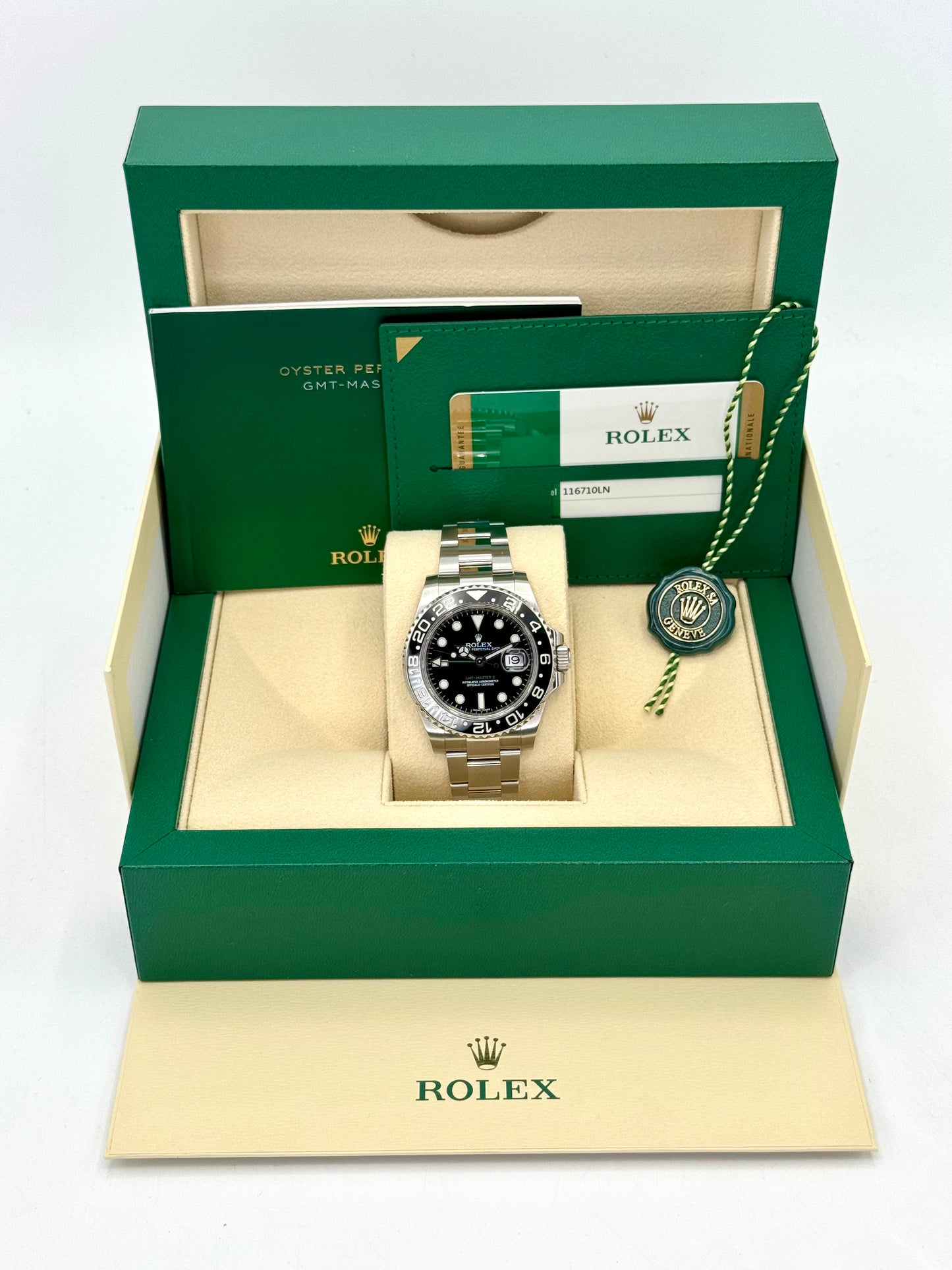 2015 Rolex GMT-Master II 40mm 116710LN Stainless Steel Black Dial - MyWatchLLC