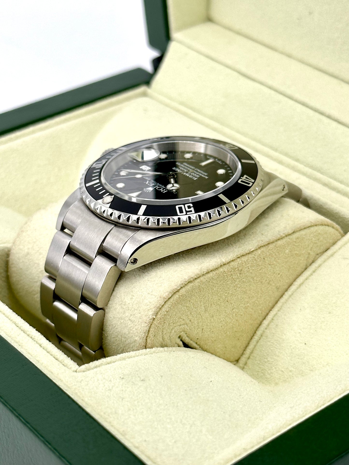 2002 Rolex Submariner Date 40mm 16610 Stainless Steel Black Dial - MyWatchLLC