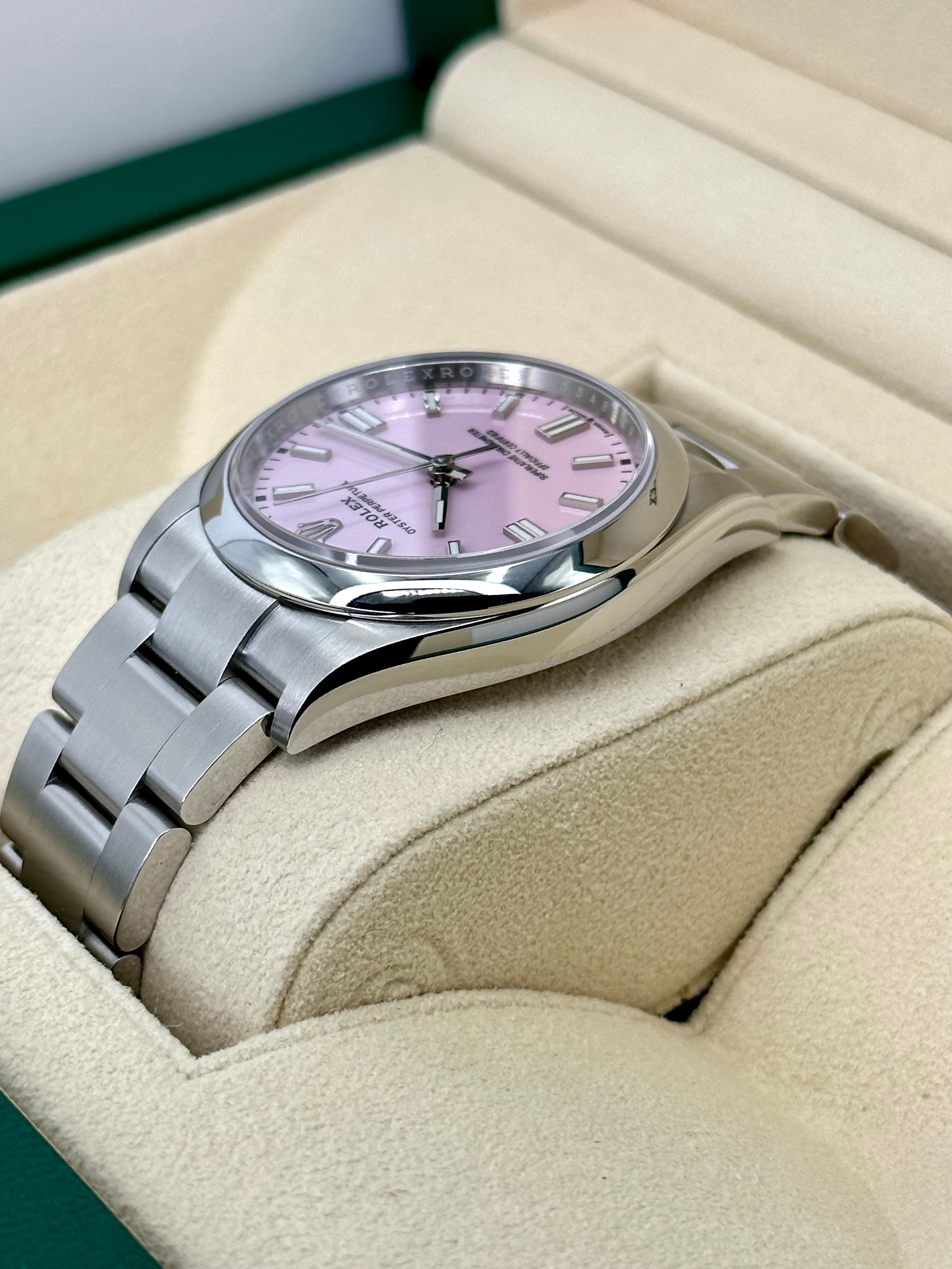 NEW 2023 Rolex Oyster Perpetual 36mm 126000 Candy Pink MyWatchLLC