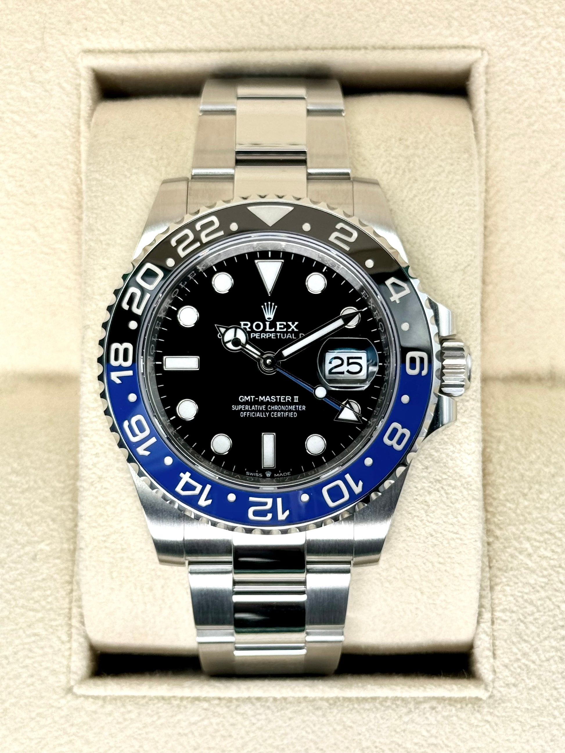 2023 Rolex GMT-Master II "Batman" 40mm 126710BLNR Oyster - MyWatchLLC