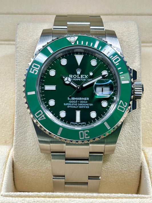 2016 Rolex Submariner Date "Hulk" 40mm 116610LV Stainless Steel Green Dial - MyWatchLLC