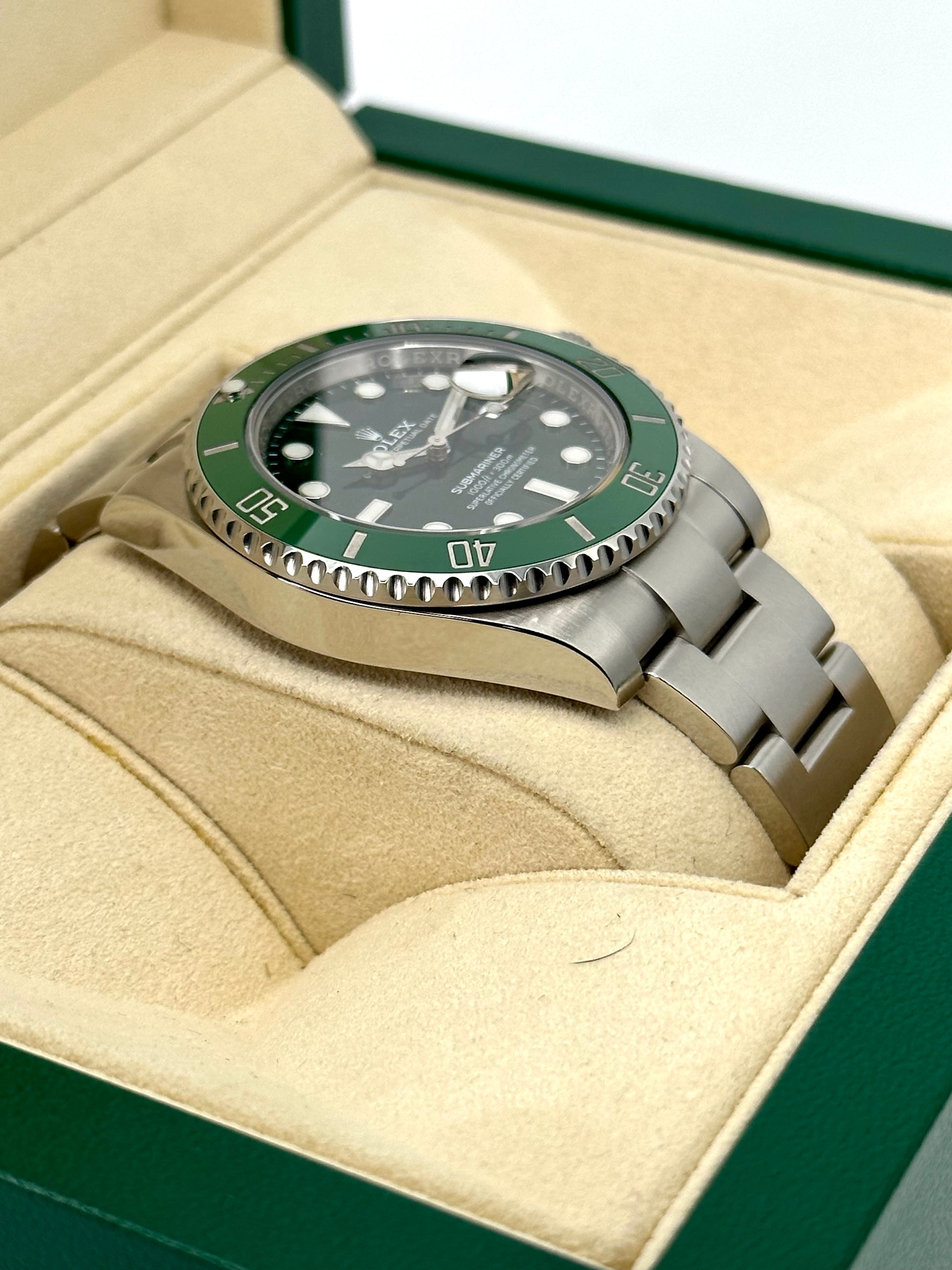 2016 Rolex Submariner Date "Hulk" 40mm 116610LV Stainless Steel Green Dial - MyWatchLLC