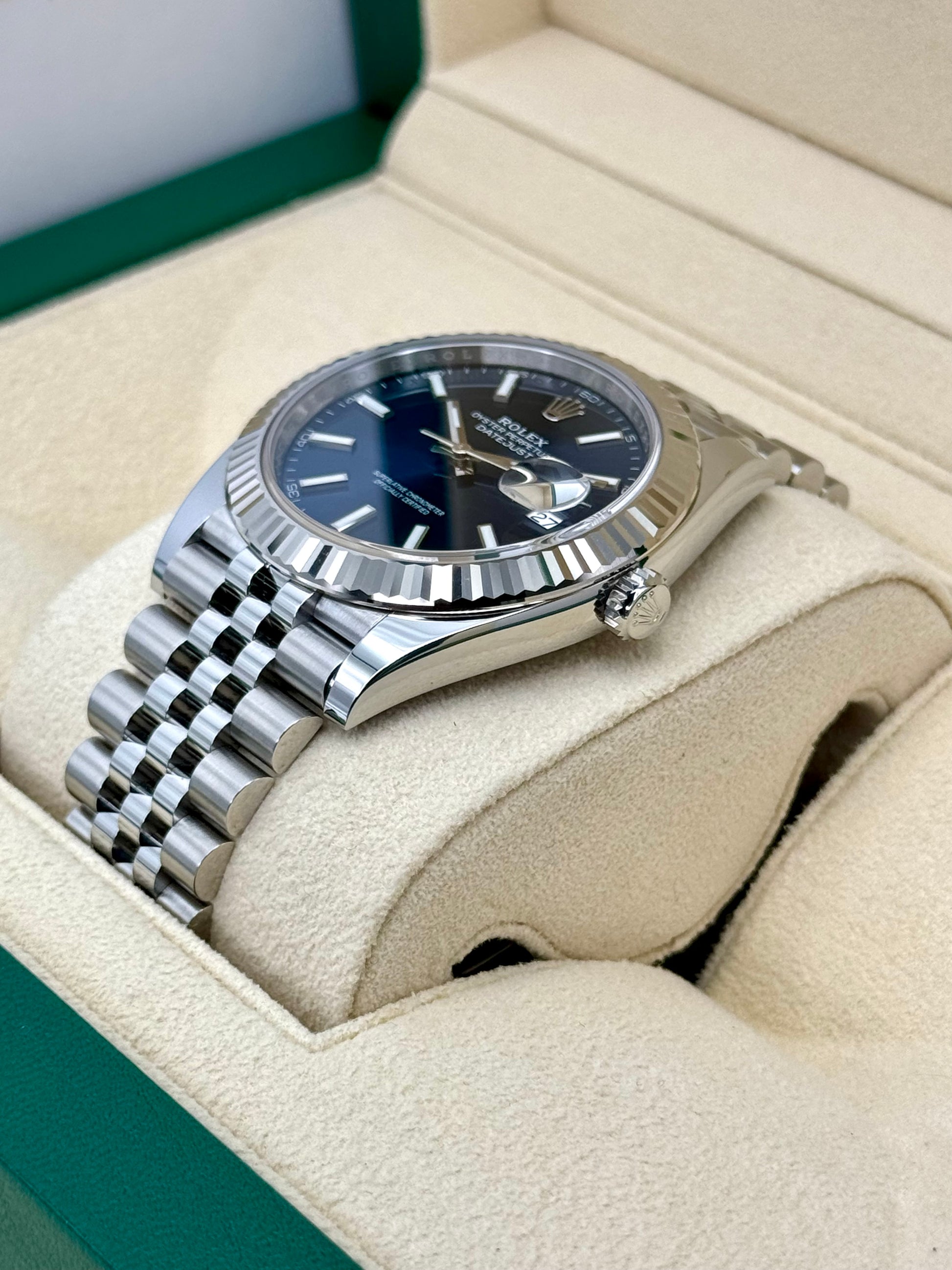 NEW 2024 Rolex Datejust 41mm 126334 Stainless Steel Blue Dial - MyWatchLLC