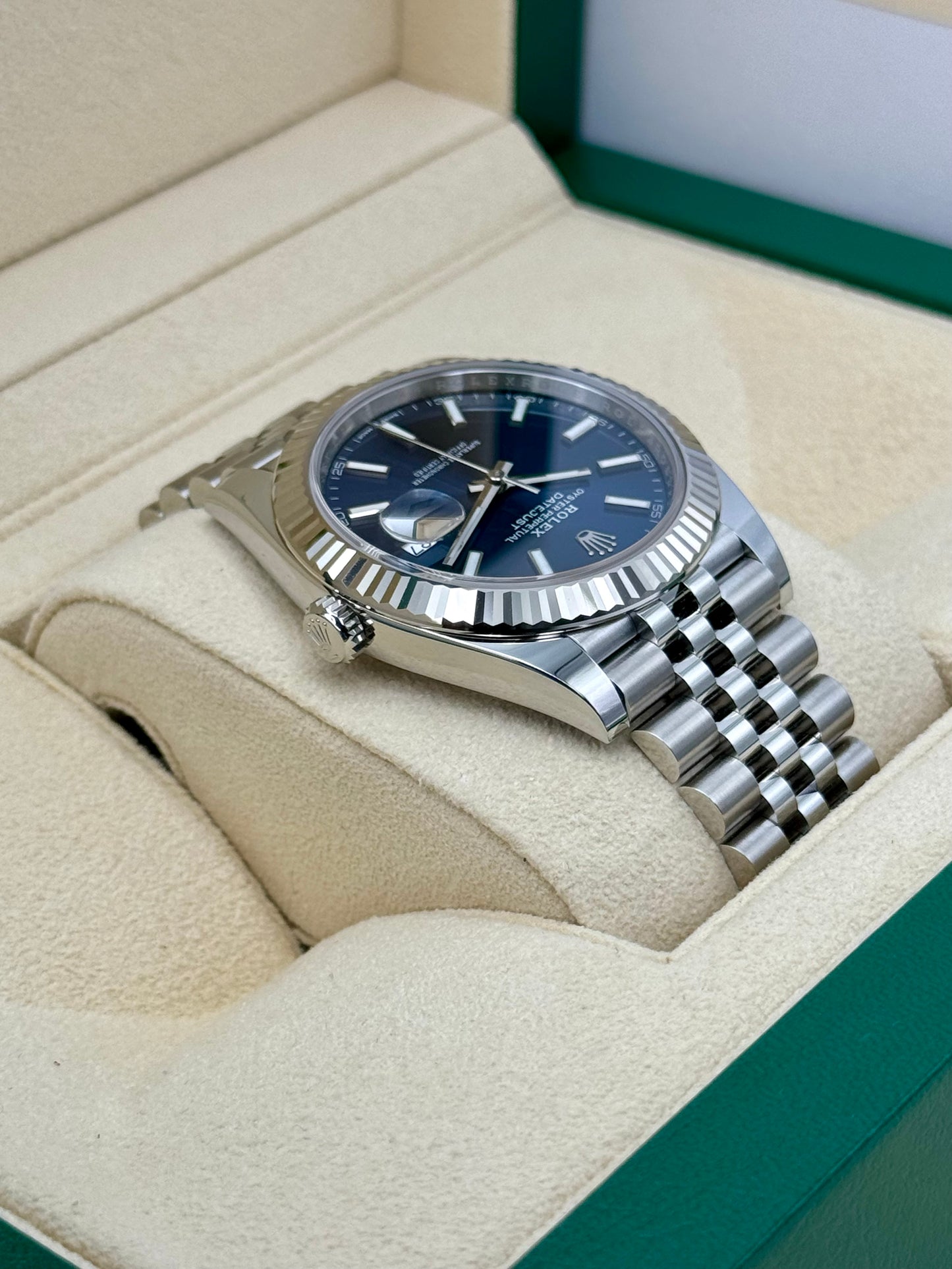 NEW 2024 Rolex Datejust 41mm 126334 Stainless Steel Blue Dial - MyWatchLLC