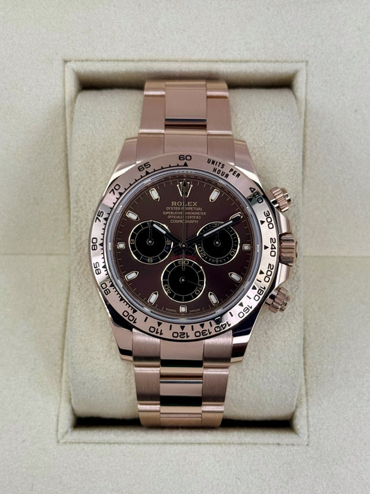 2021 Rolex Daytona 40mm 116505 Rose Gold Chocolate Dial - MyWatchLLC