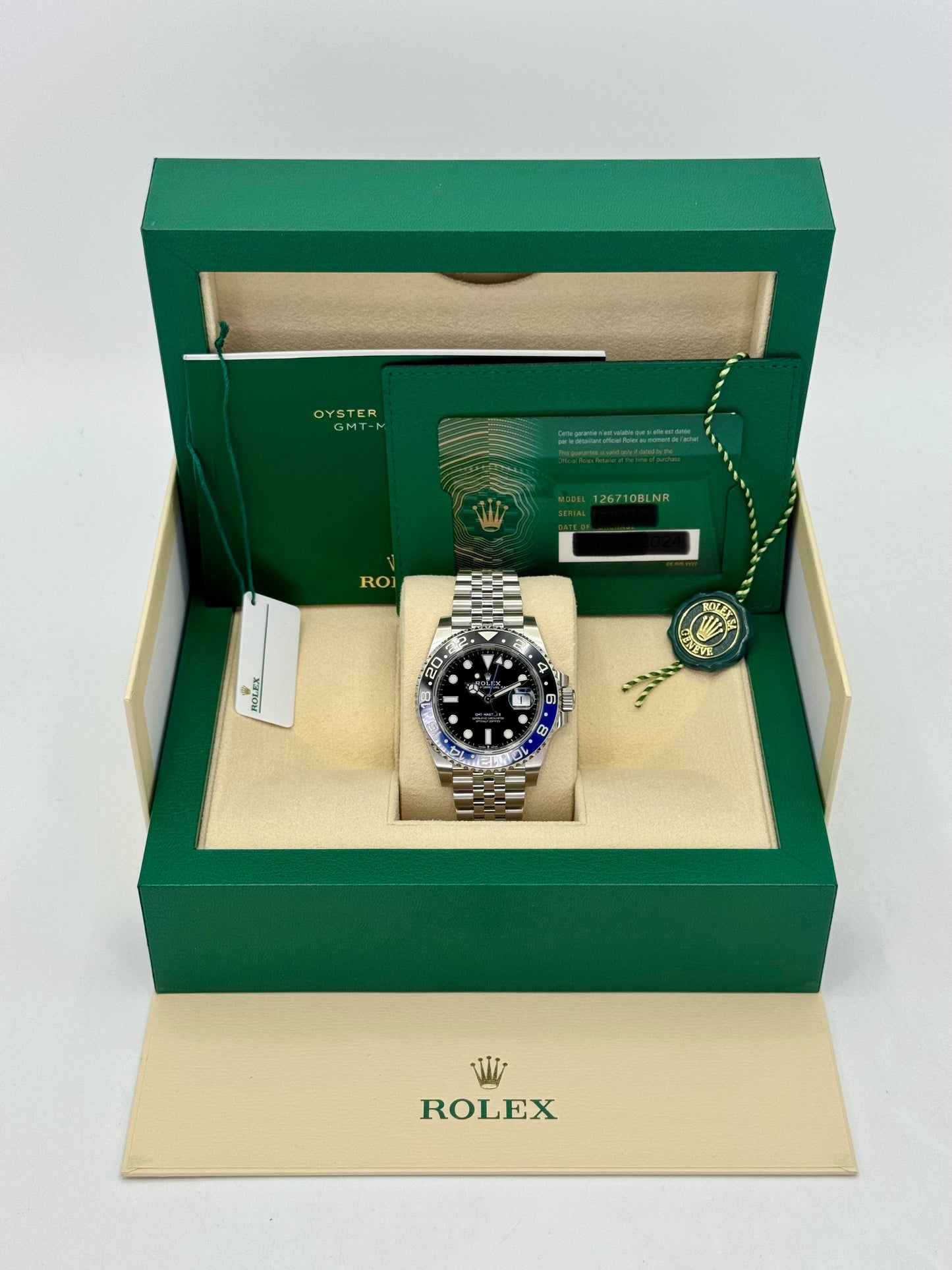 NEW 2024 Rolex GMT-Master II "Batgirl" 40mm 126710BLNR Jubilee Black Dial - MyWatchLLC