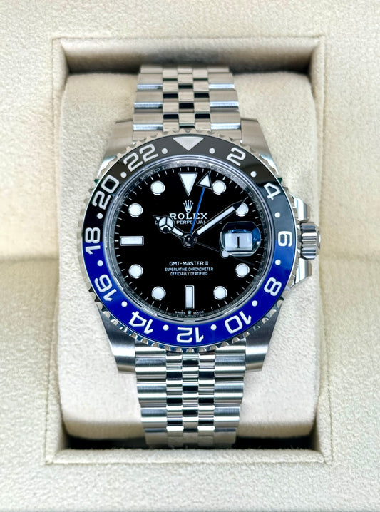 NEW 2024 Rolex GMT-Master II "Batgirl" 40mm 126710BLNR Jubilee Black Dial - MyWatchLLC