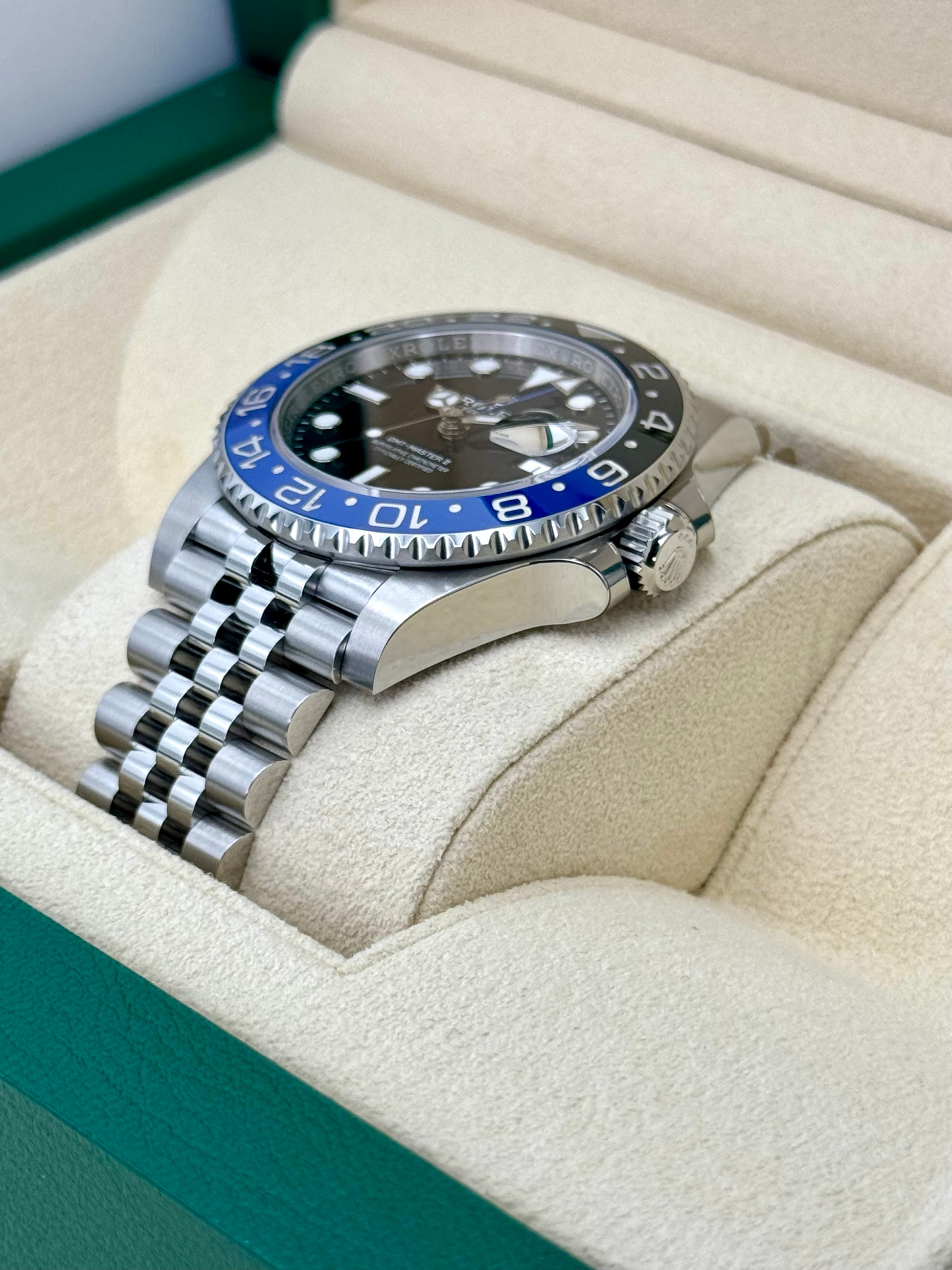 NEW 2024 Rolex GMT-Master II "Batgirl" 40mm 126710BLNR Jubilee Black Dial - MyWatchLLC