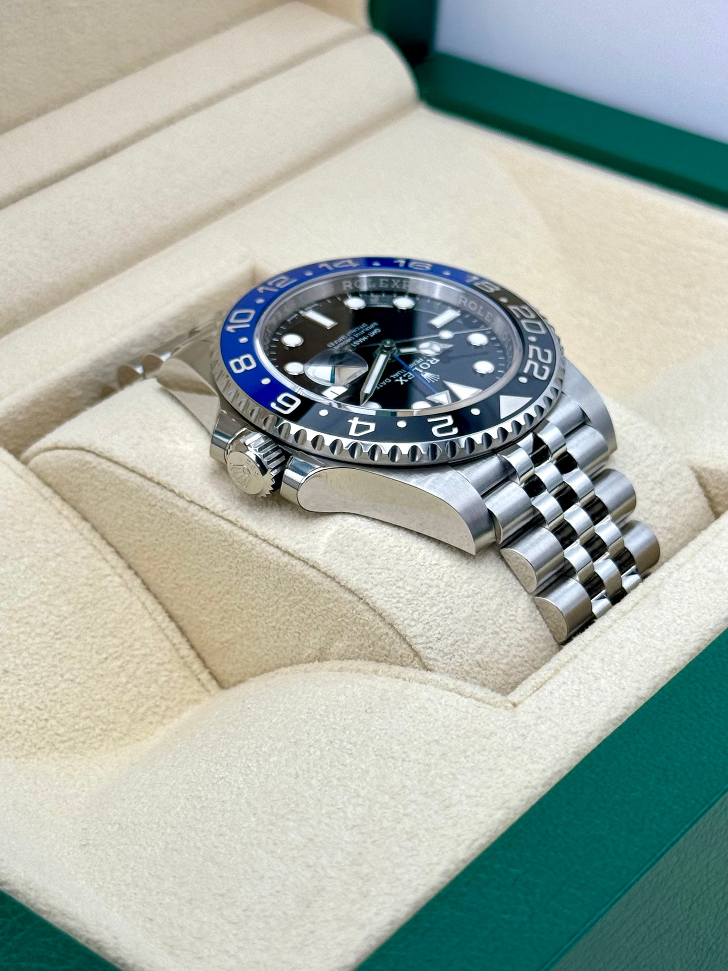 NEW 2024 Rolex GMT-Master II "Batgirl" 40mm 126710BLNR Jubilee Black Dial - MyWatchLLC