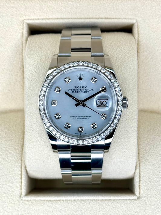 NEW 2024 Rolex Datejust 36mm 126284RBR Mother of Pearl Diamond Dial