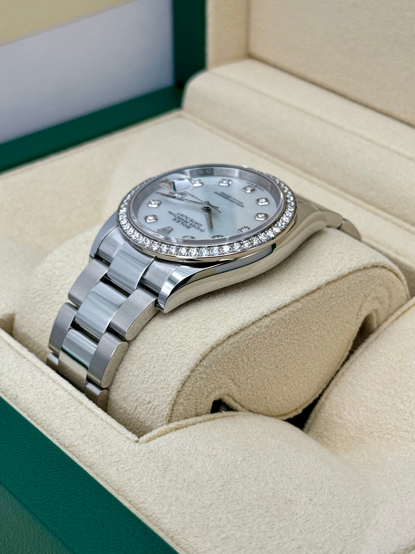 NEW 2024 Rolex Datejust 36mm 126284RBR MOP Diamond Dial - MyWatchLLC