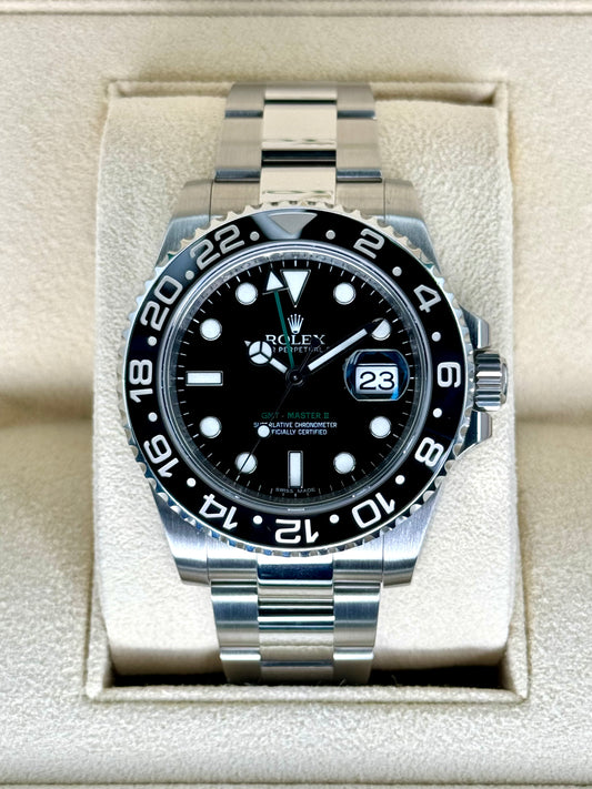 2013 Rolex GMT-Master II 40mm 116710LN Oyster Black Dial - MyWatchLLC