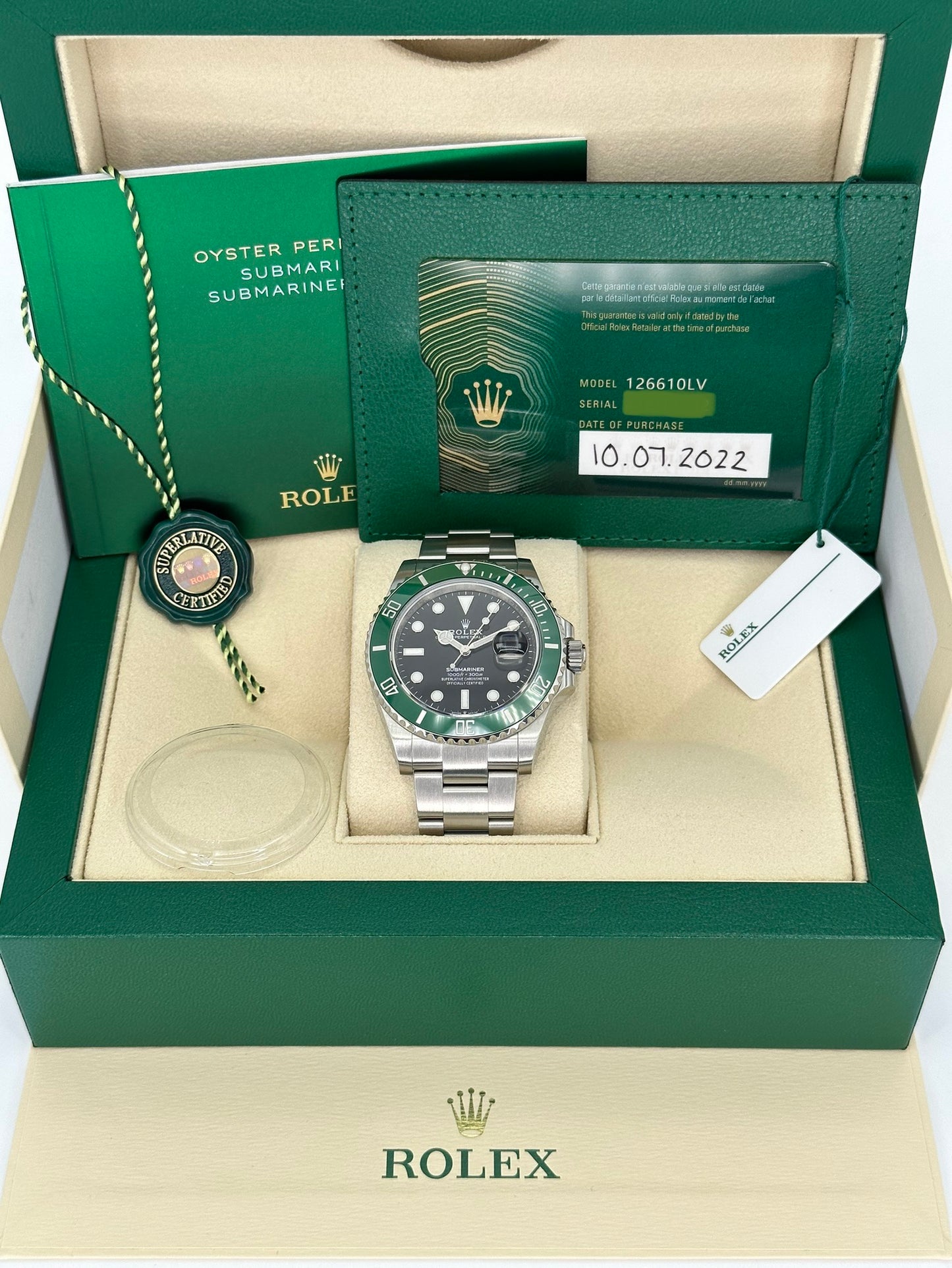 2022 Rolex Submariner Date "Starbucks" 41mm 126610LV Oyster Black Dial - MyWatchLLC