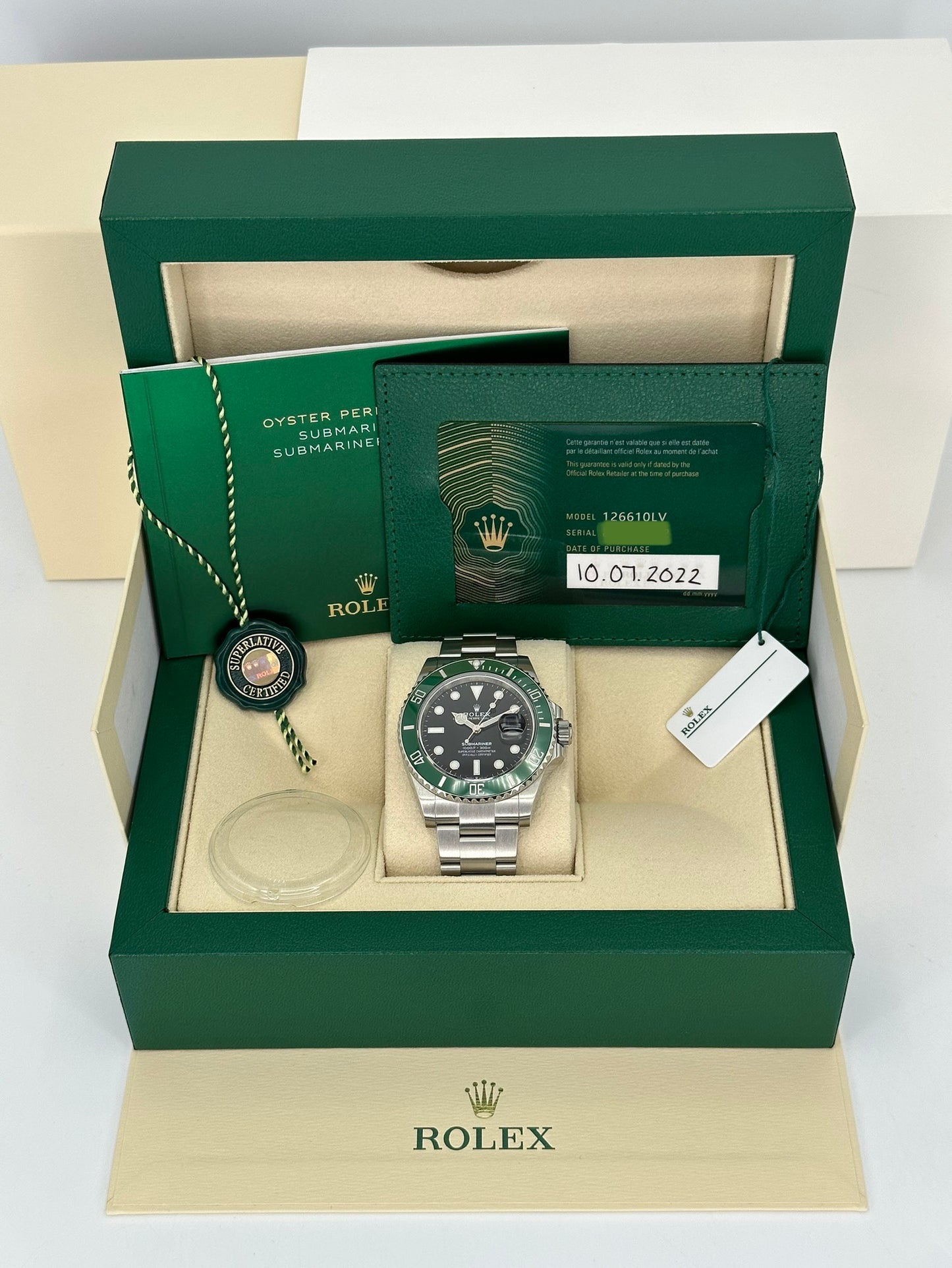 2022 Rolex Submariner Date "Starbucks" 41mm 126610LV Oyster Black Dial - MyWatchLLC