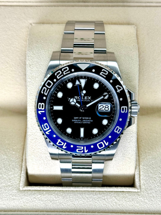 2021 Rolex GMT-Master II "Batman" 40mm 126710BLNR Oyster Black Dial - MyWatchLLC