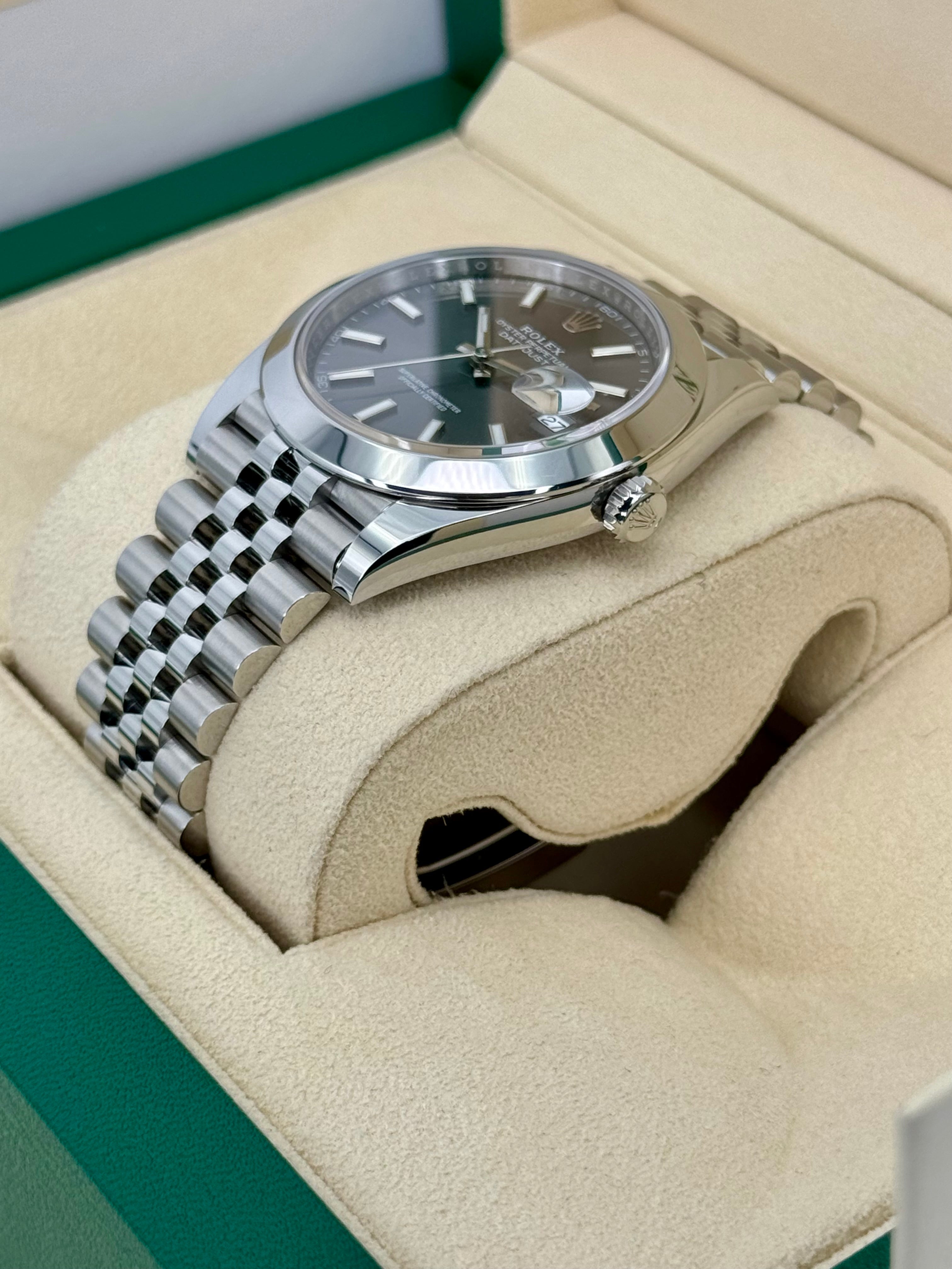 Rolex datejust rhodium discount jubilee