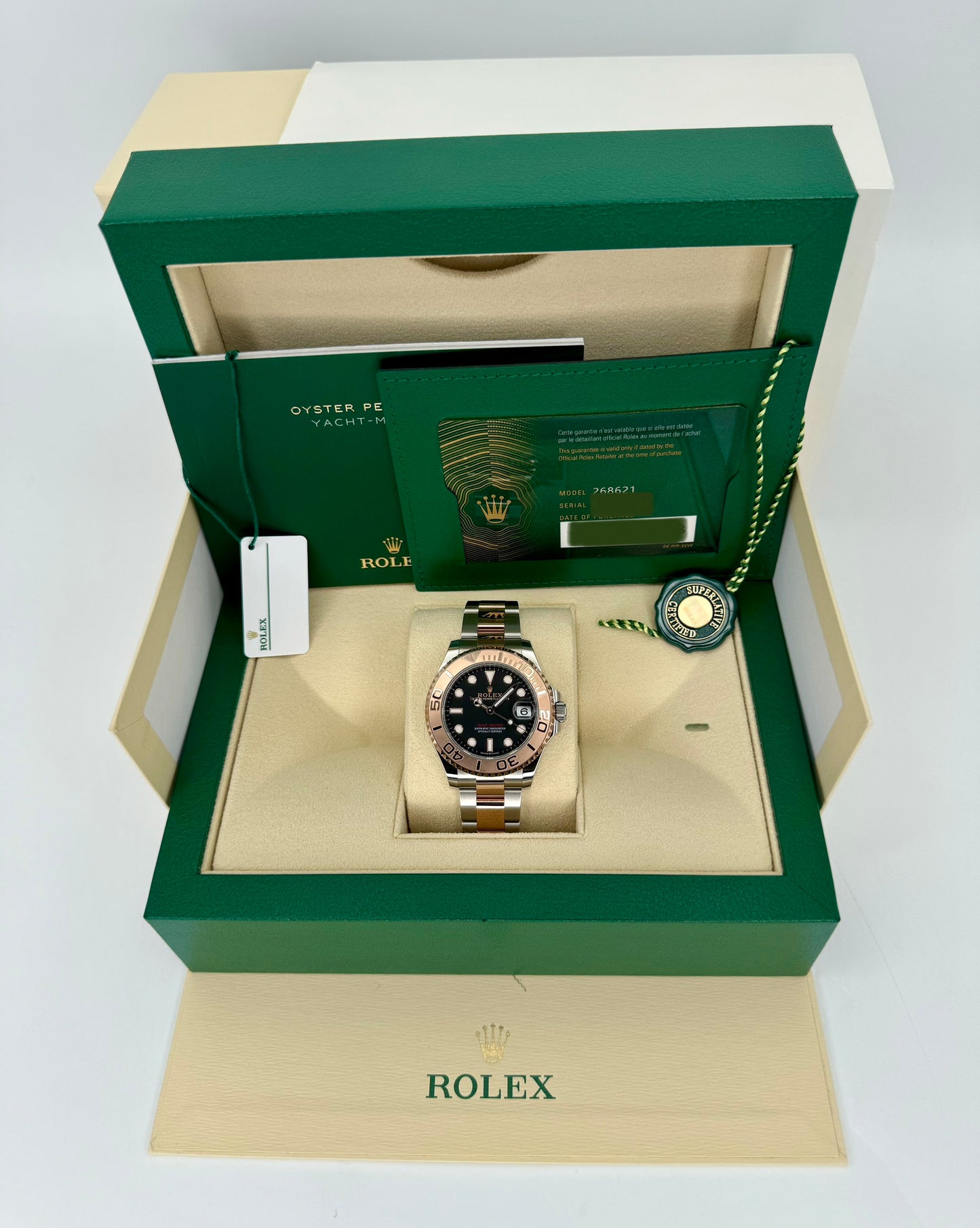 NEW 2023 Rolex Yacht-Master 37mm 268621 Black Dial - MyWatchLLC