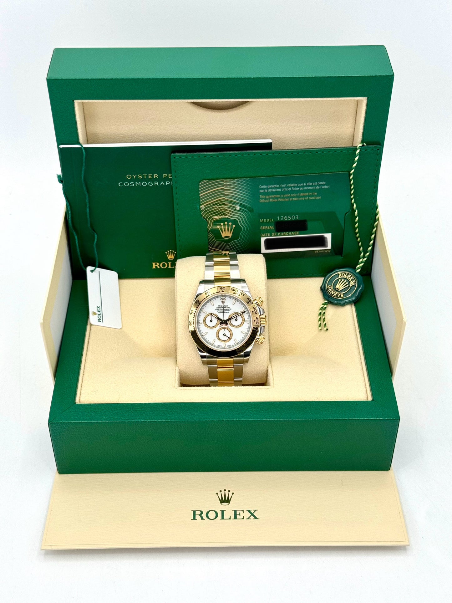 NEW 2024 Rolex Daytona 40mm 126503 Two-Tone White Dial - MyWatchLLC