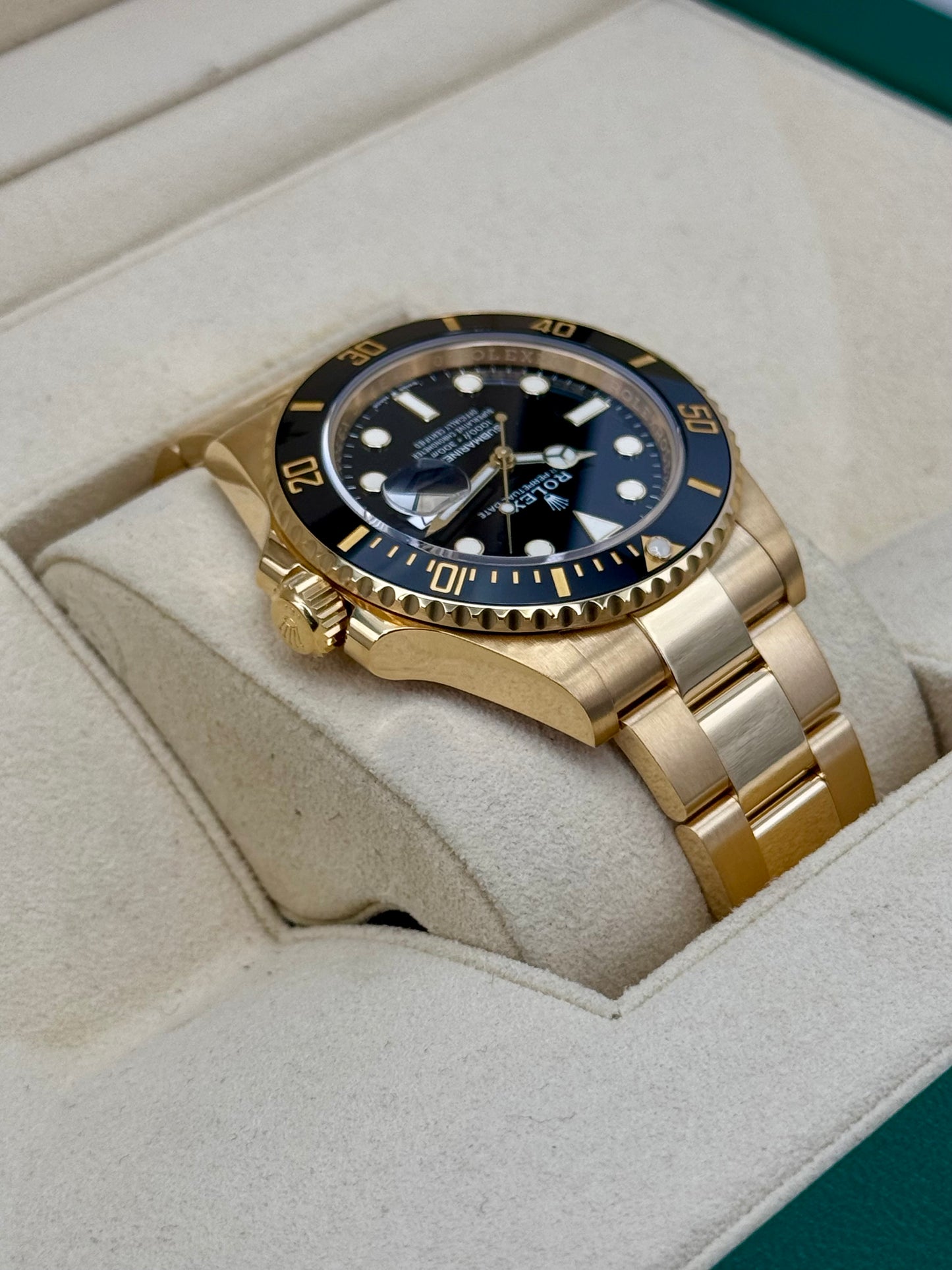 2022 Rolex Submariner 41mm 126618LN Yellow Gold Black Dial