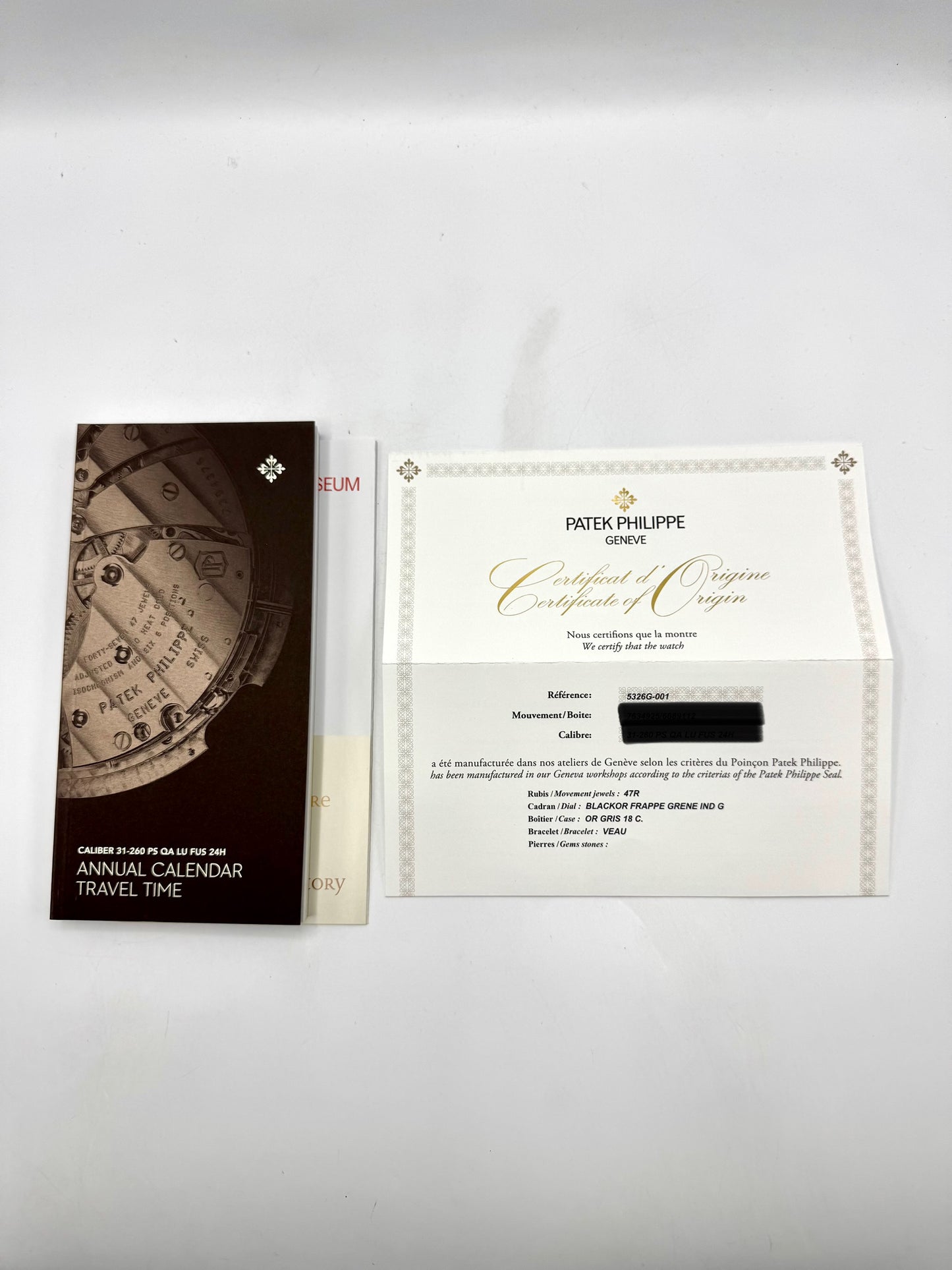 NEW 2024 Patek Philippe 42mm 5326G Annual Calendar Travel Time Compliations