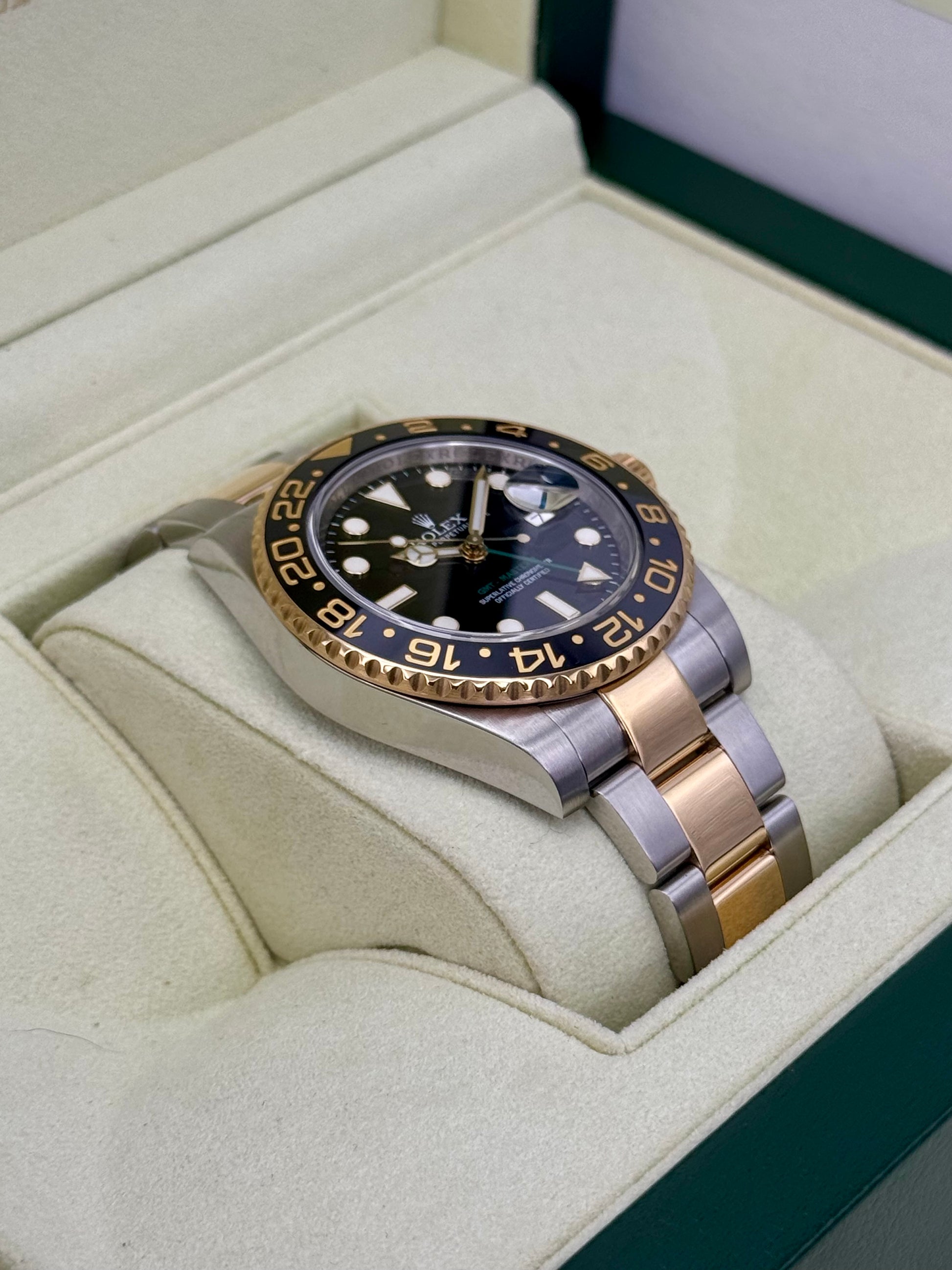 2013 Rolex GMT-Master II 40mm 116713LN Two-Tone Black Dial - MyWatchLLC