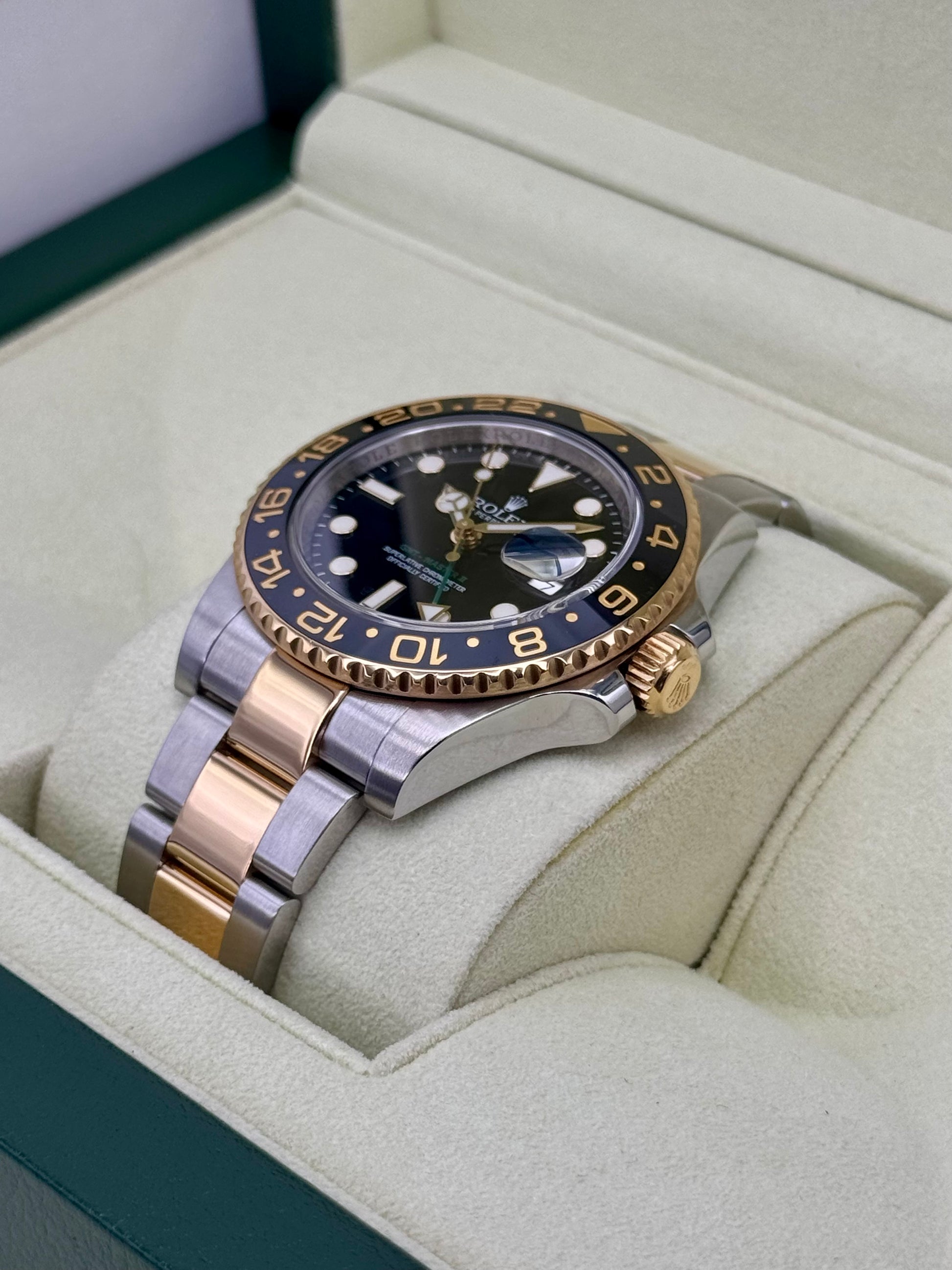 2013 Rolex GMT-Master II 40mm 116713LN Two-Tone Black Dial - MyWatchLLC