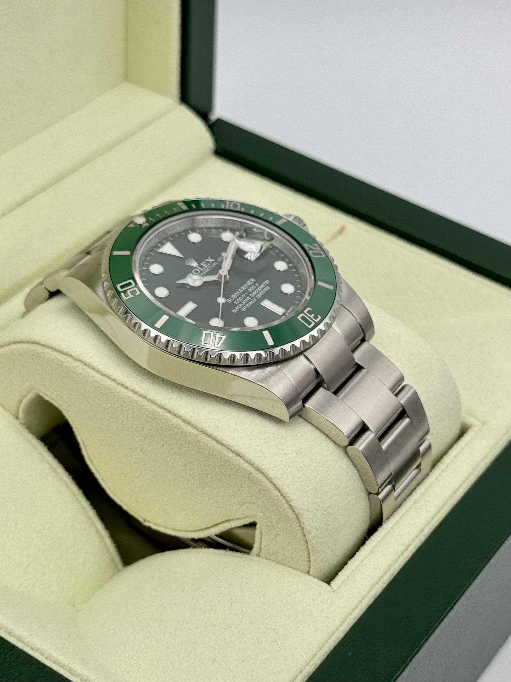 2013 Rolex Submariner "Hulk" 40mm 116610LV Green Dial - MyWatchLLC