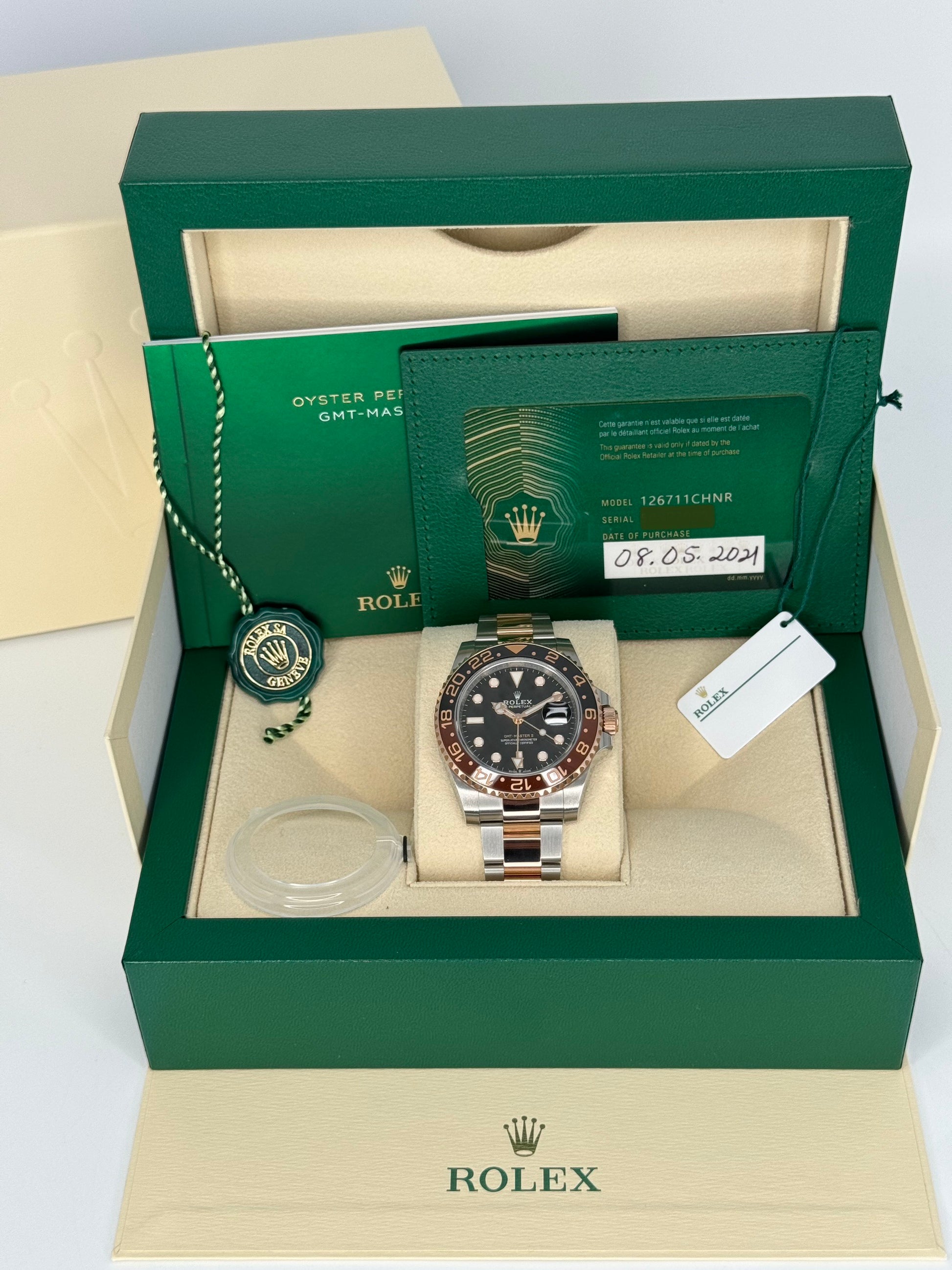 2021 Rolex GMT-Master II  "Rootbeer" 40mm 126711CHNR Black Dial - MyWatchLLC