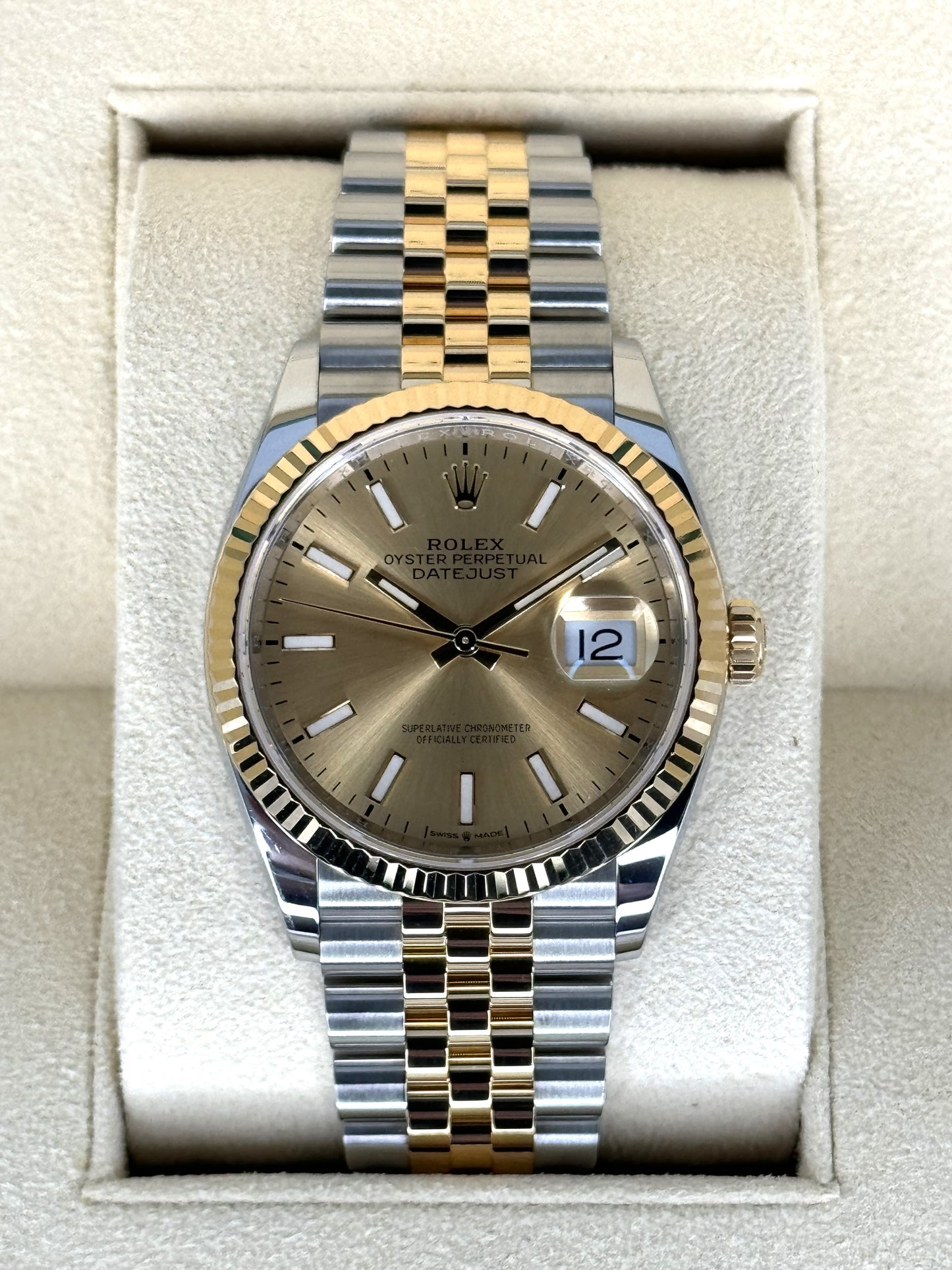 2019 Rolex Datejust 36mm 126233 Two-Tone Jubilee Champagne Dial - MyWatchLLC