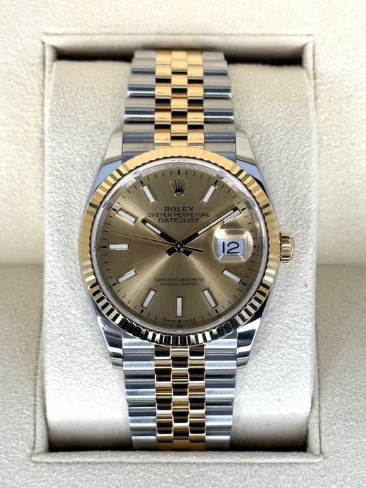 2019 Rolex Datejust 36mm 126233 Two-Tone Jubilee Champagne Dial - MyWatchLLC