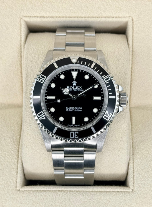 2000 Rolex Submariner 40mm 14060M Stainless Steel Black Dial - MyWatchLLC