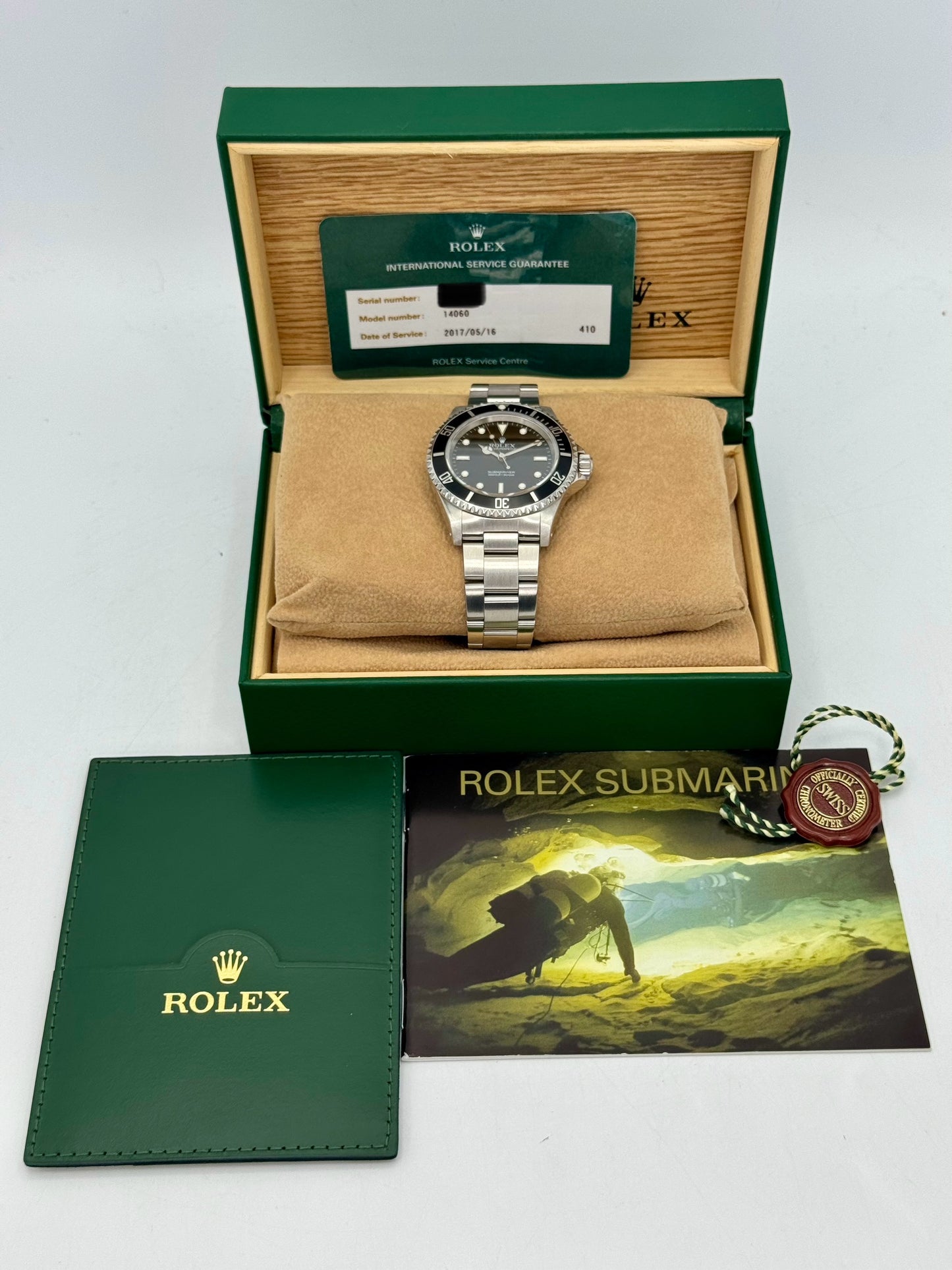 1995 Rolex Submariner 40mm 14060 Stainless Steel Black Dial - MyWatchLLC