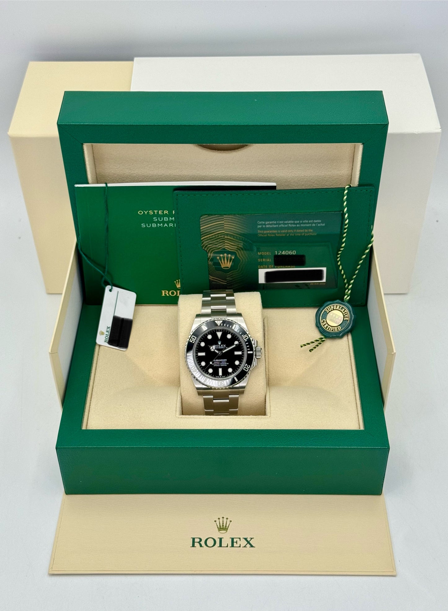 NEW 2024 Rolex Submariner 41mm 124060 Stainless Steel Black Dial - MyWatchLLC