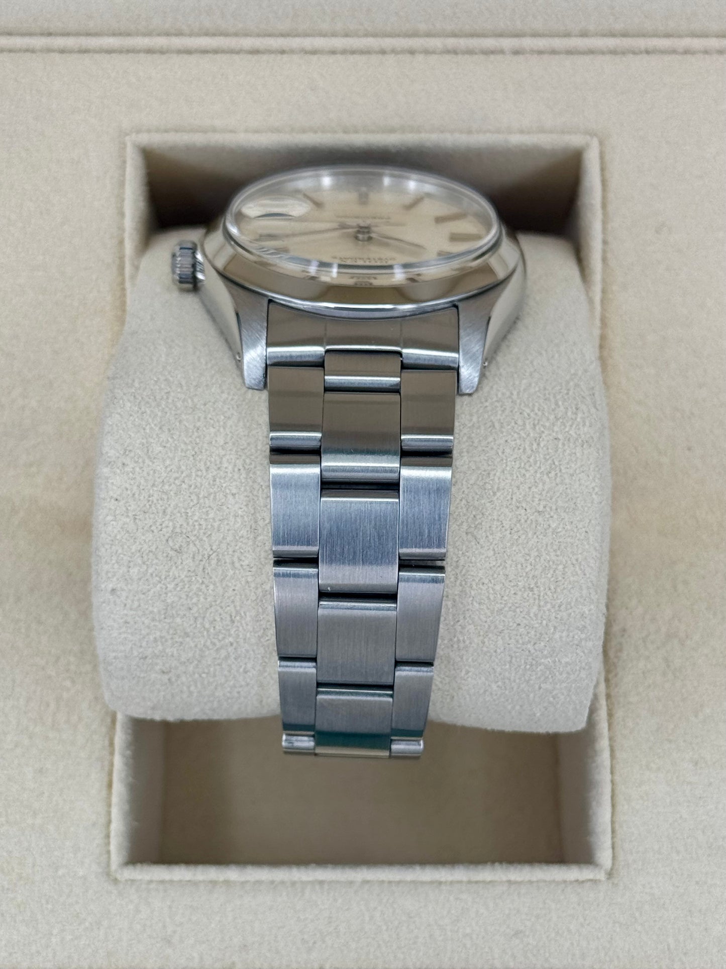 Rolex Oyster Date 34mm 6694 Stainless Steel Silver Dial